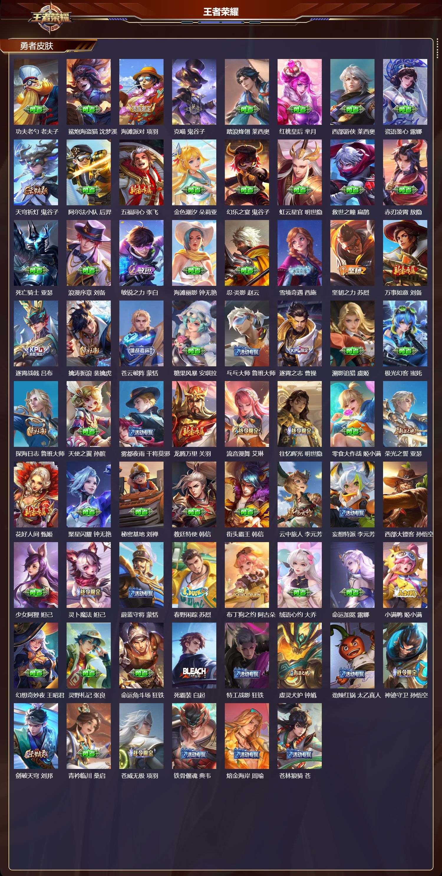 WZMK4301949王者荣耀账号详情图3