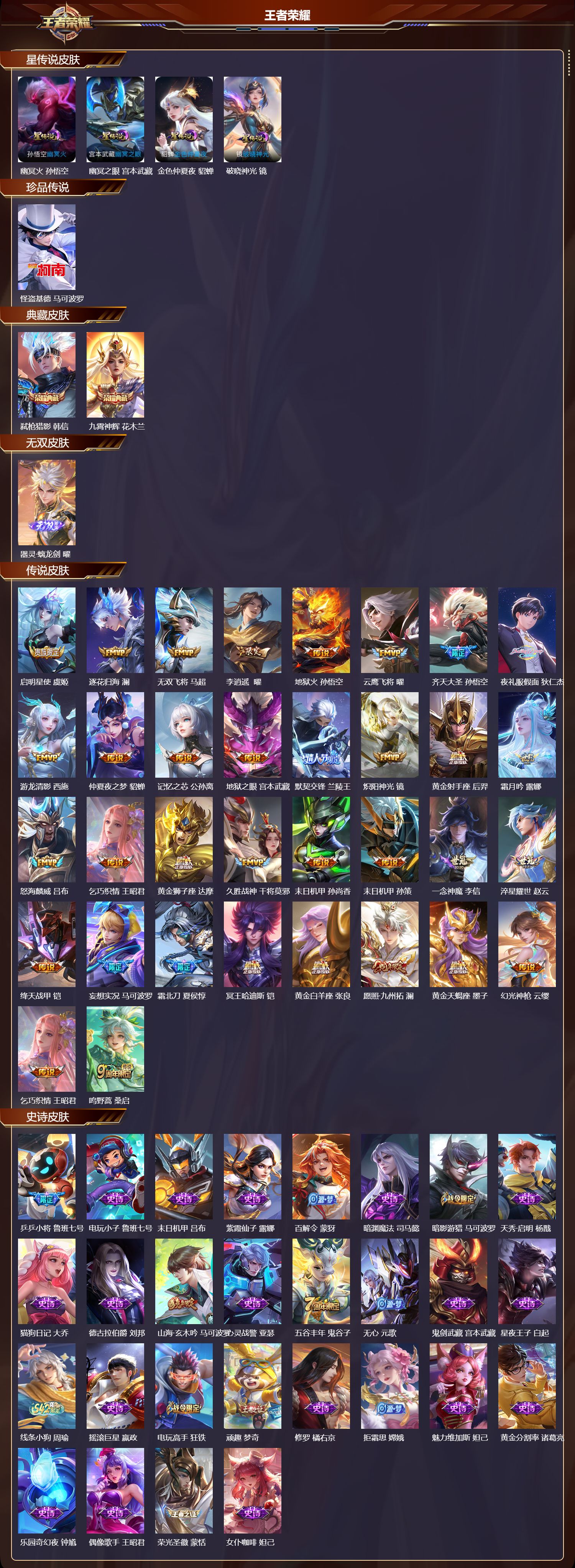 WZQM4302598王者荣耀账号详情图2