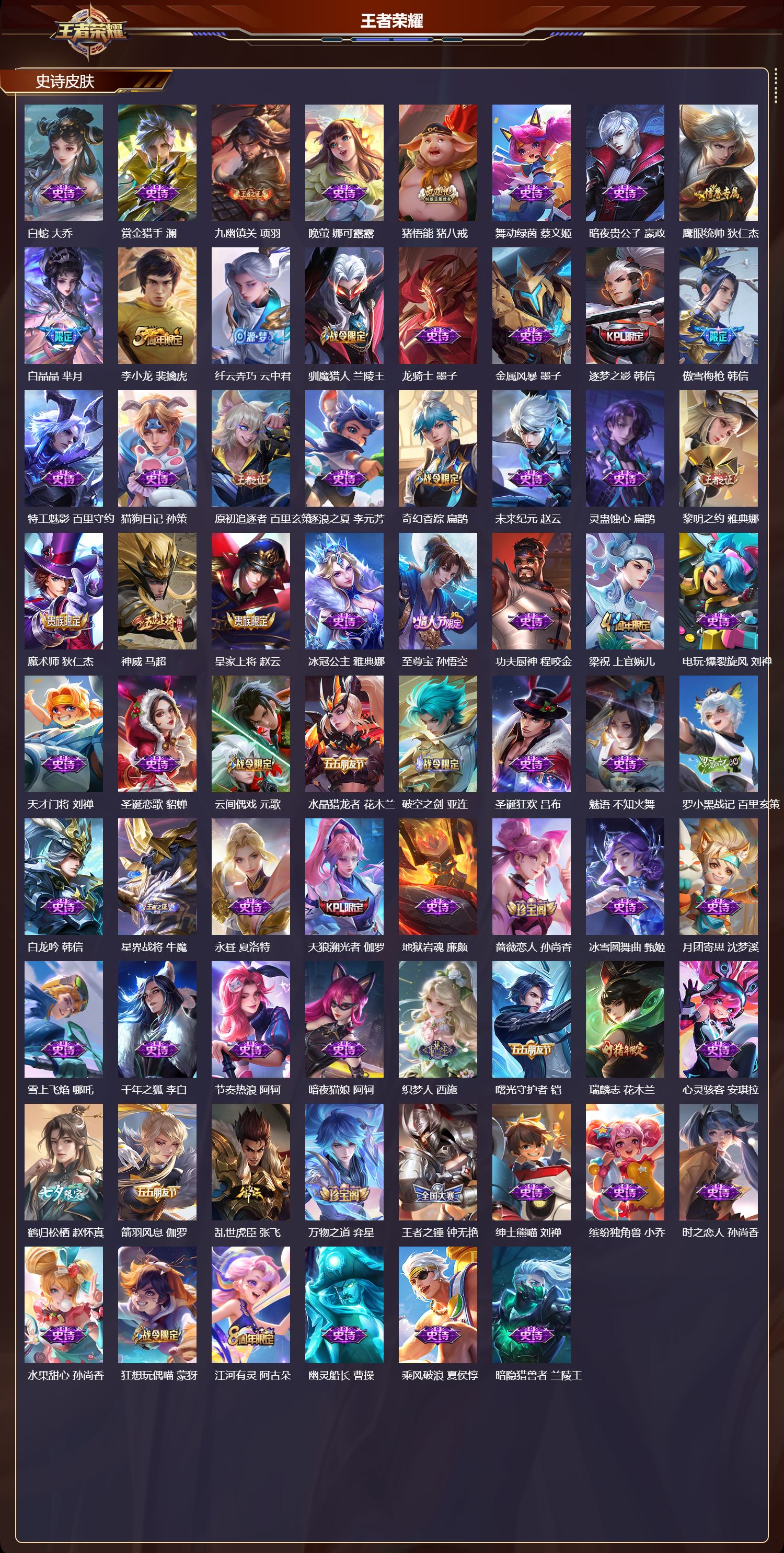 WZMK4303052王者荣耀账号详情图2