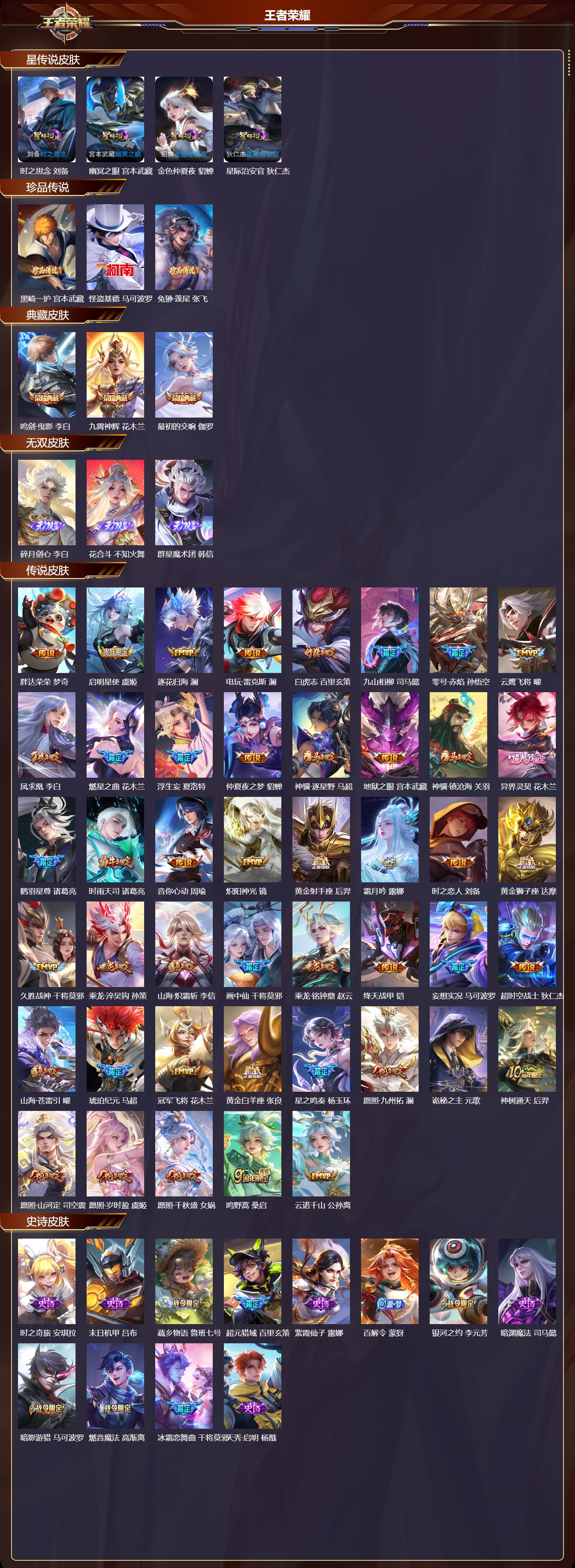 WZMK4302402王者荣耀账号详情图1 WZMK4302402王者荣耀账号详情图1