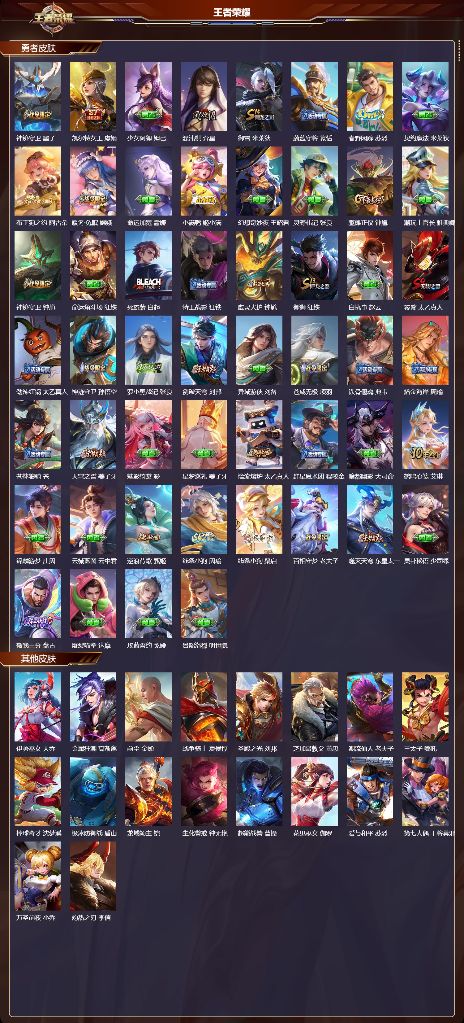 WZMK4302412王者荣耀账号详情图5