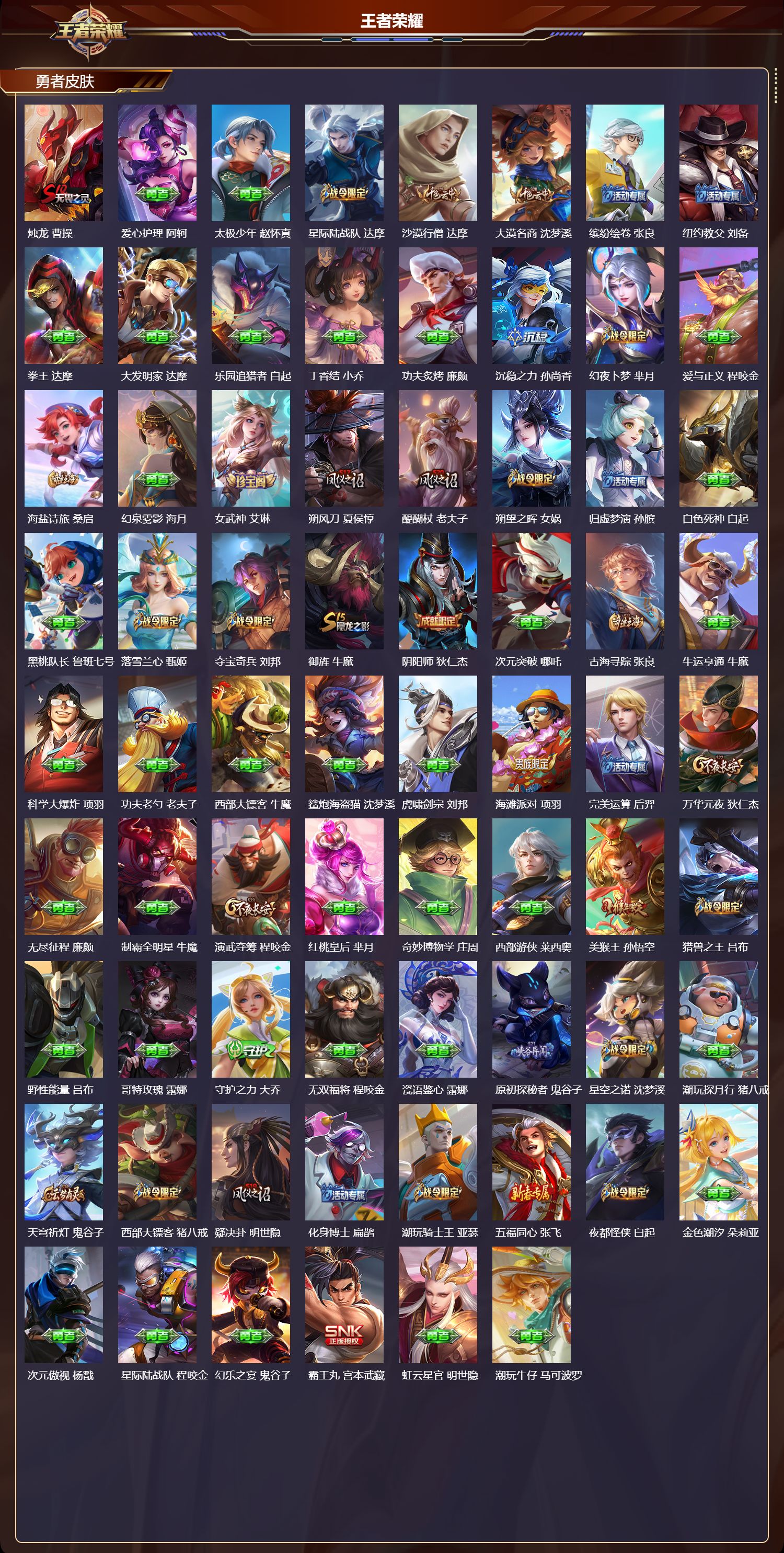 WZQM4304007王者荣耀账号详情图4