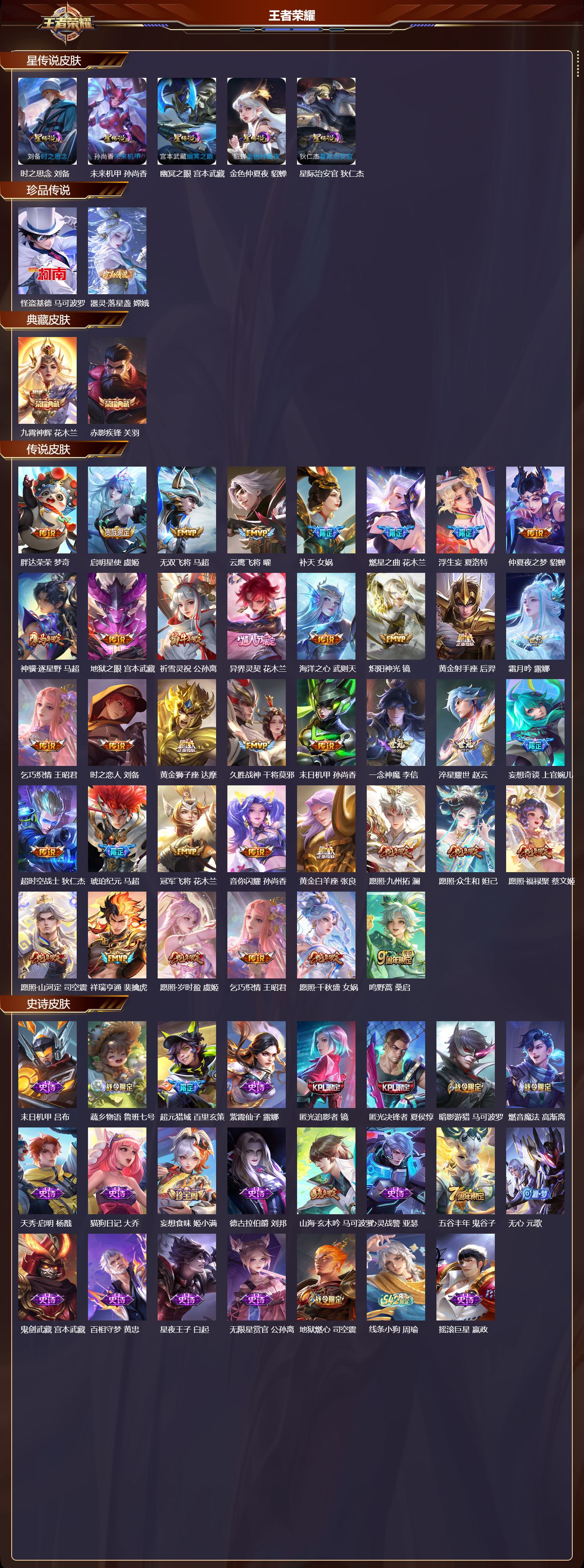 WZQM4304655王者荣耀账号详情图2