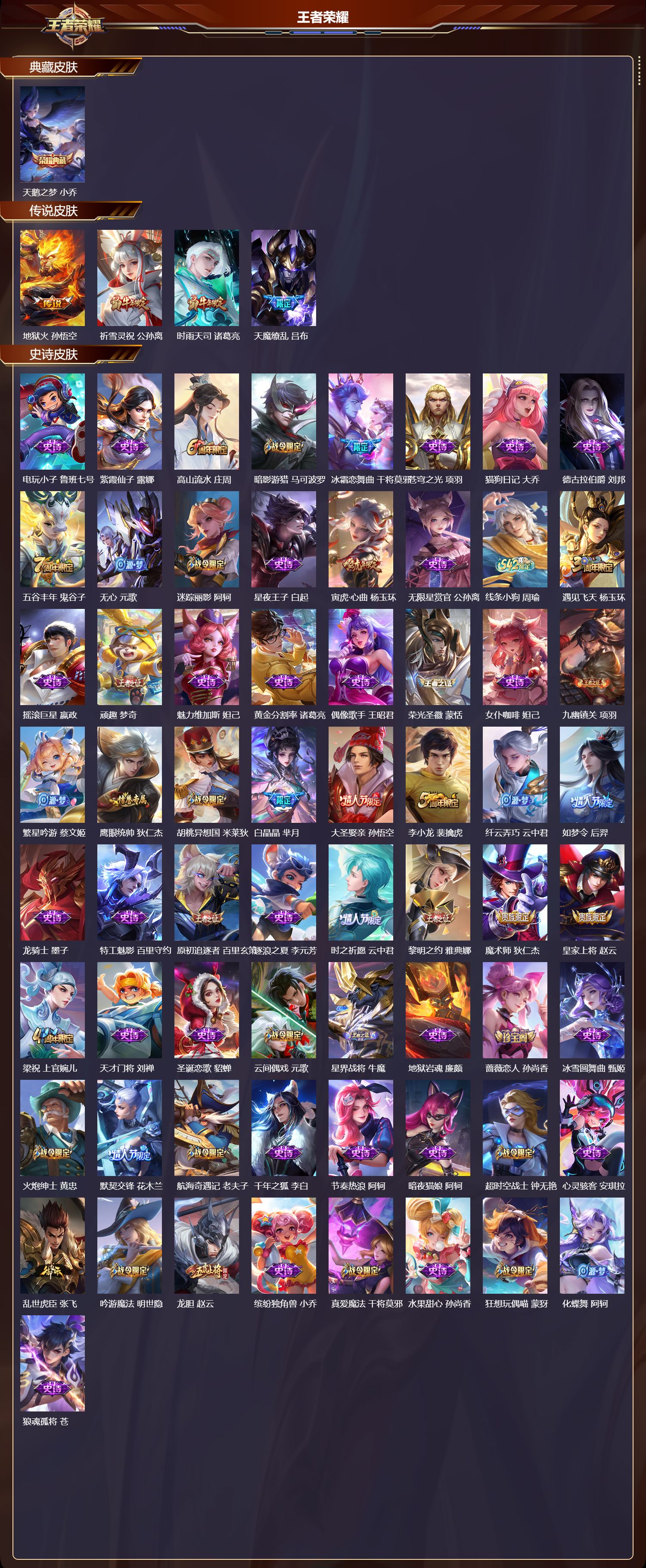 WZMK4302952王者荣耀账号详情图1 WZMK4302952王者荣耀账号详情图1