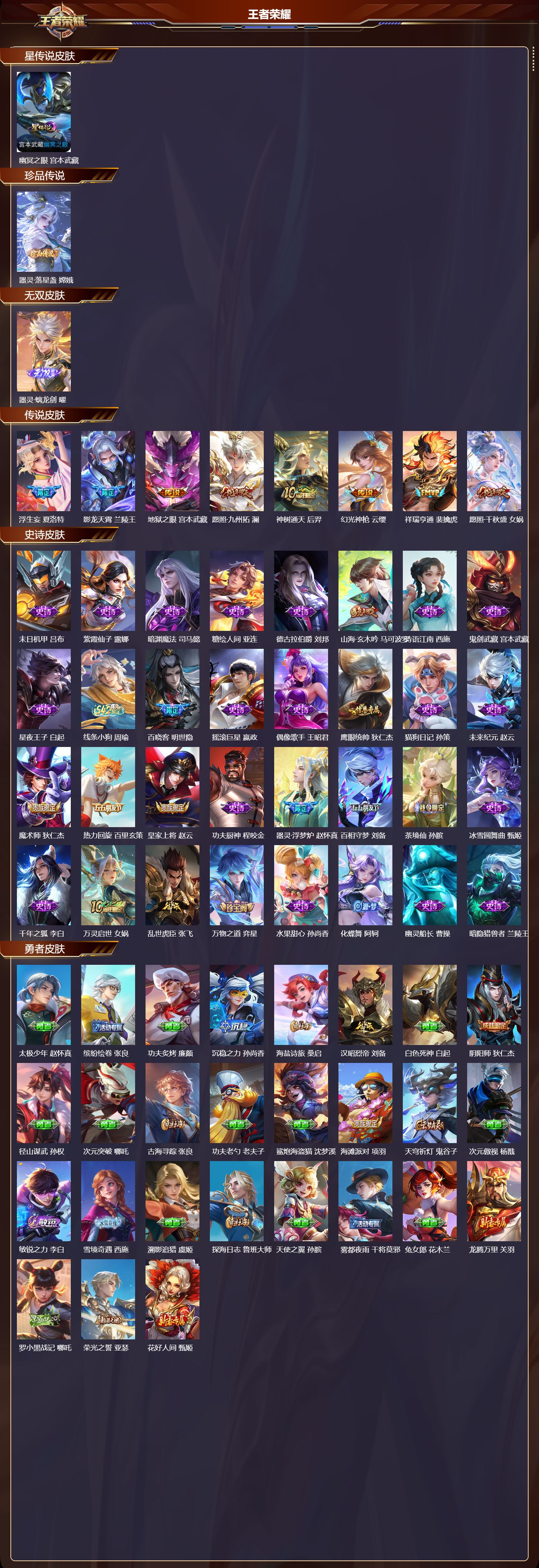 WZQM4304457王者荣耀账号详情图2 WZQM4304457王者荣耀账号详情图2