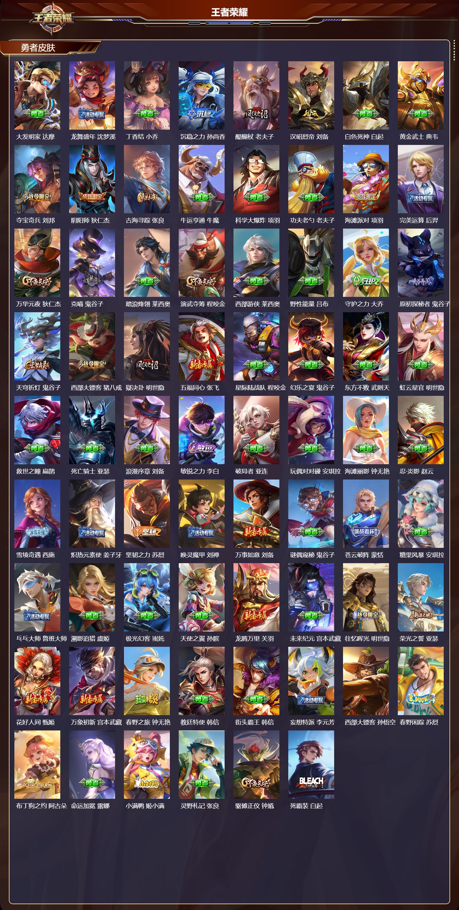 WZQM4304754王者荣耀账号详情图3