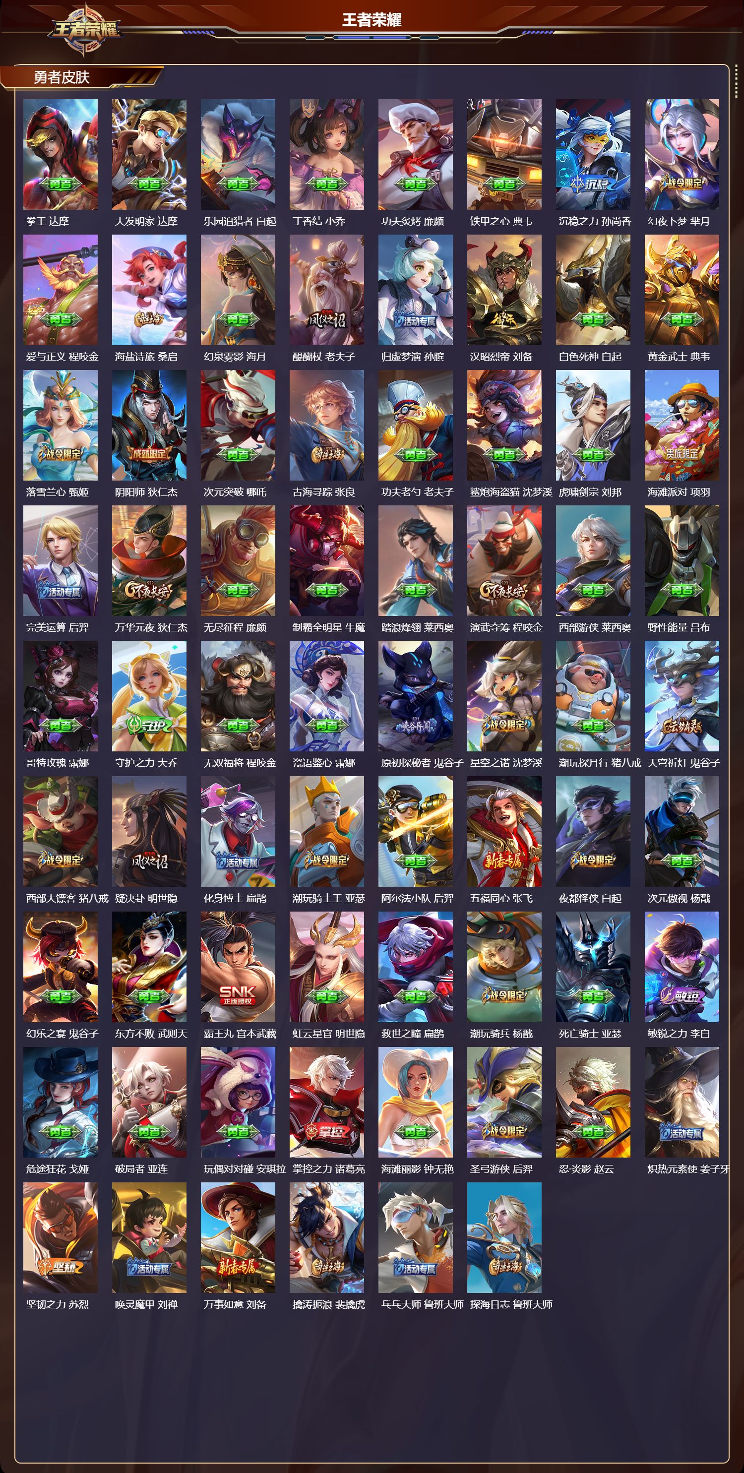 WZMK4302069王者荣耀账号详情图3