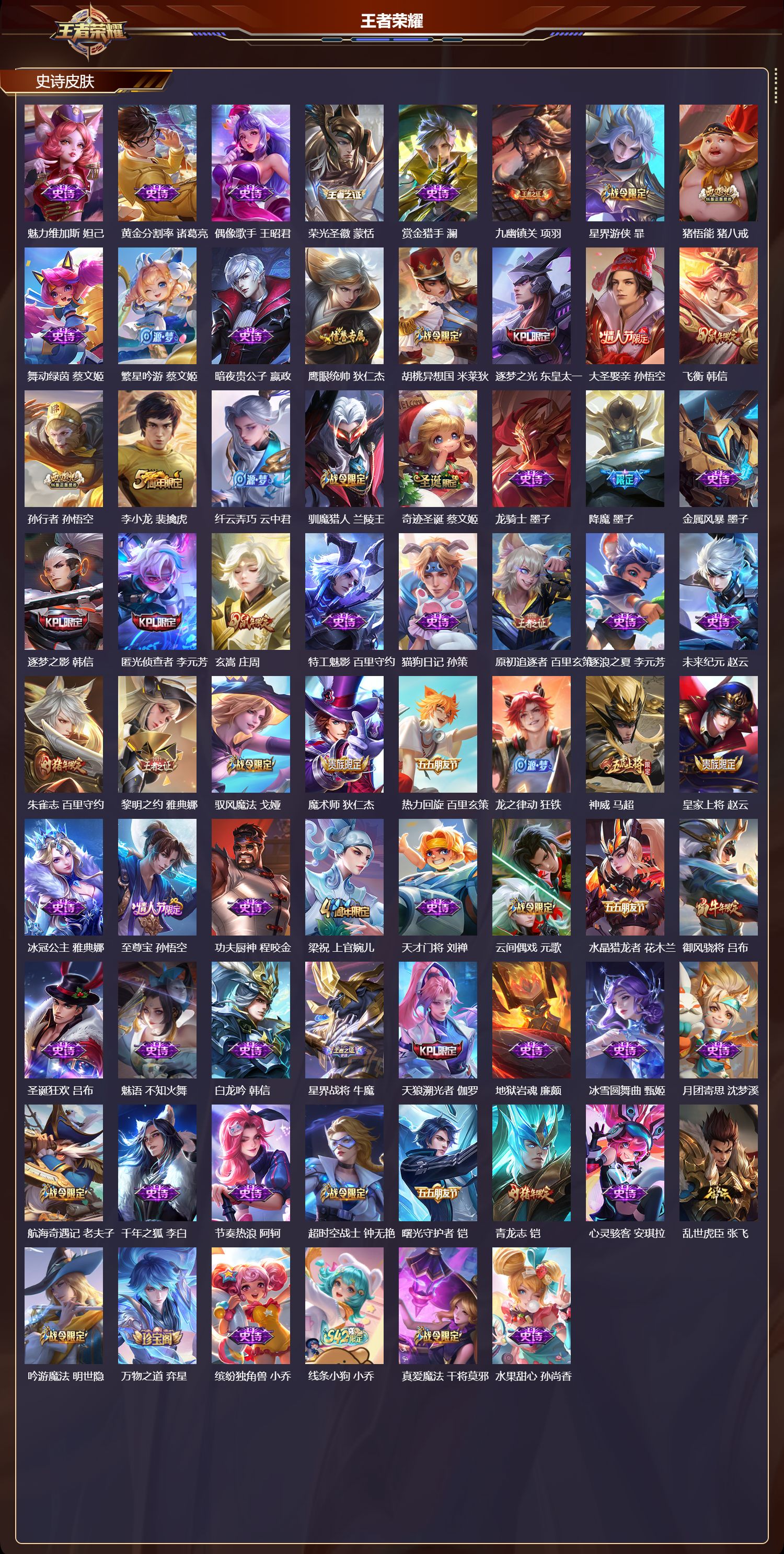 WZQM4304048王者荣耀账号详情图3