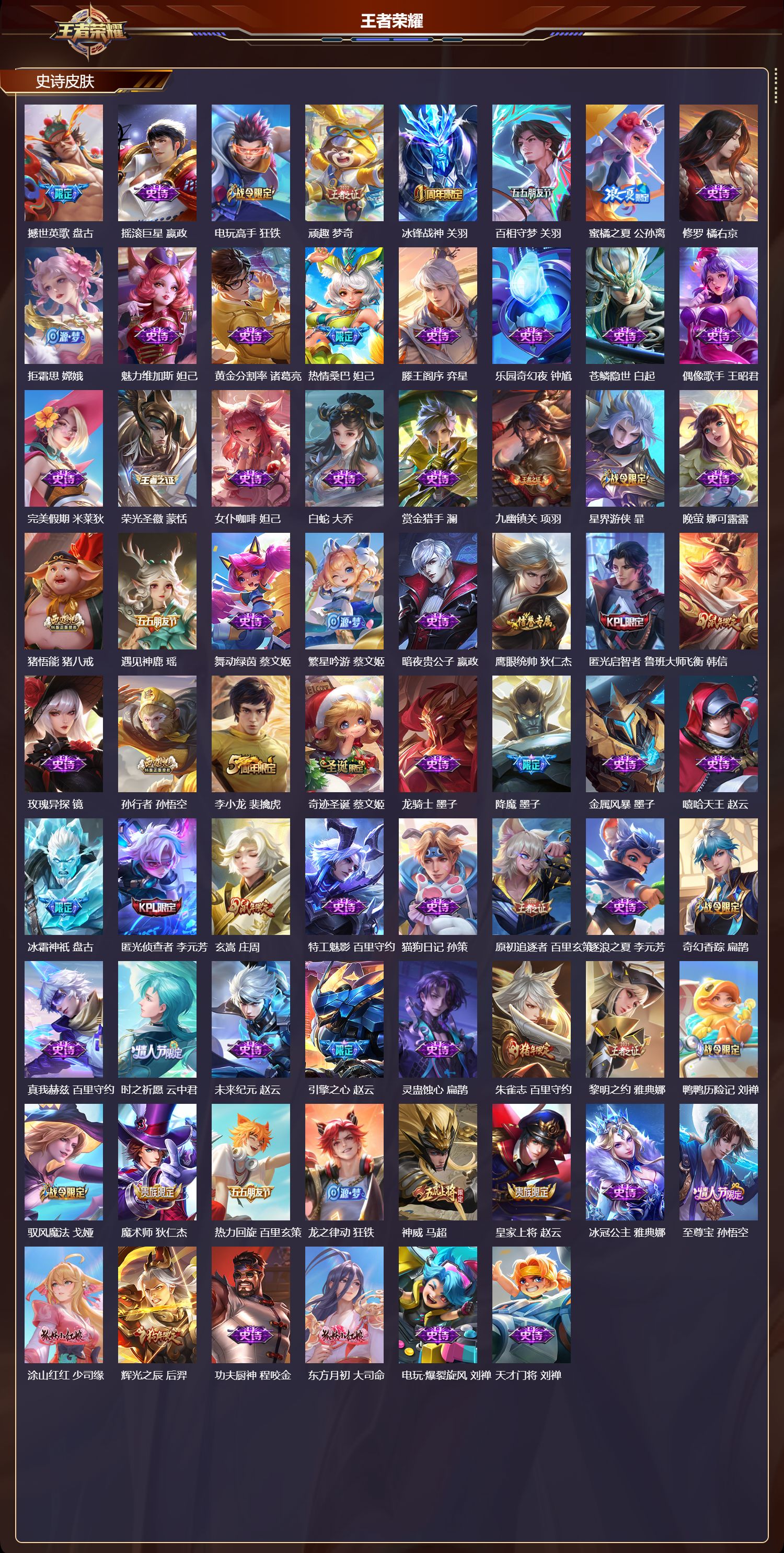 WZMK4305329王者荣耀账号详情图3