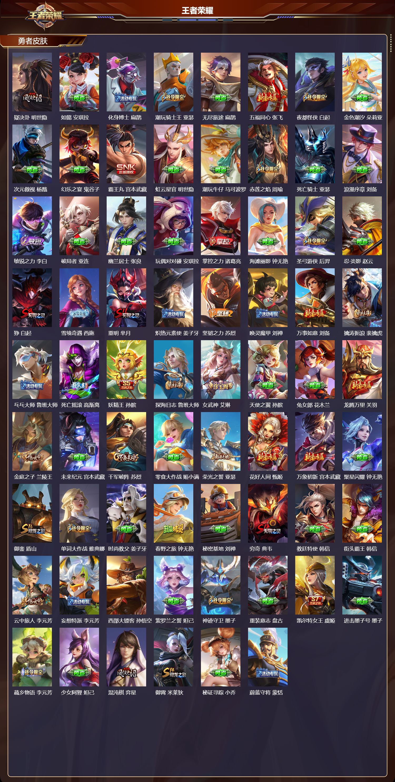 WZMK4302770王者荣耀账号详情图4 WZMK4302770王者荣耀账号详情图4