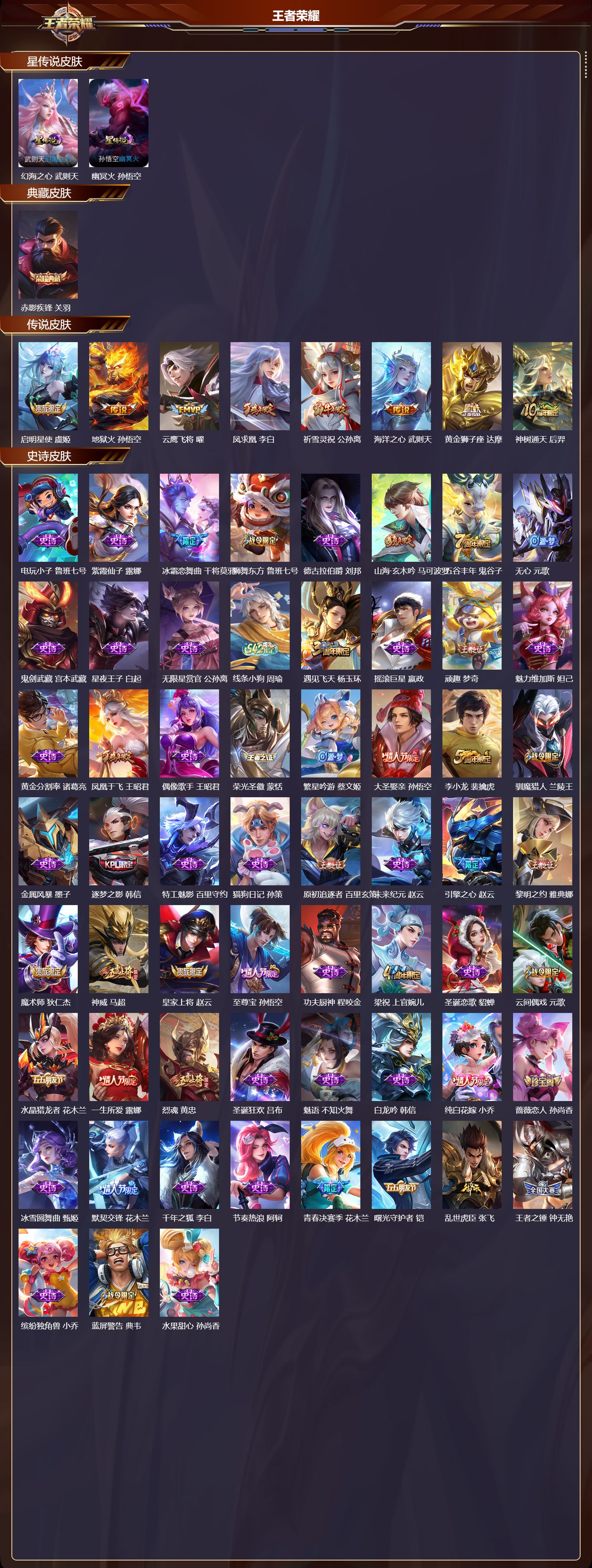 WZMK4302609王者荣耀账号详情图1 WZMK4302609王者荣耀账号详情图1