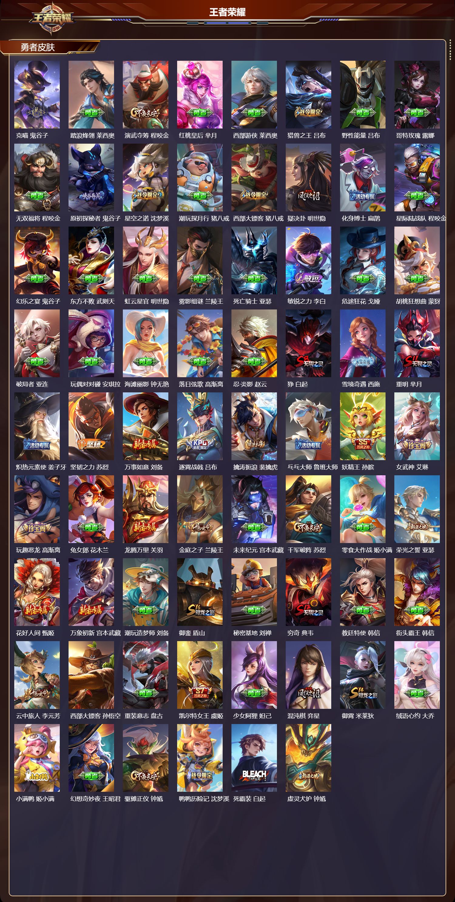 WZQM4303976王者荣耀账号详情图4