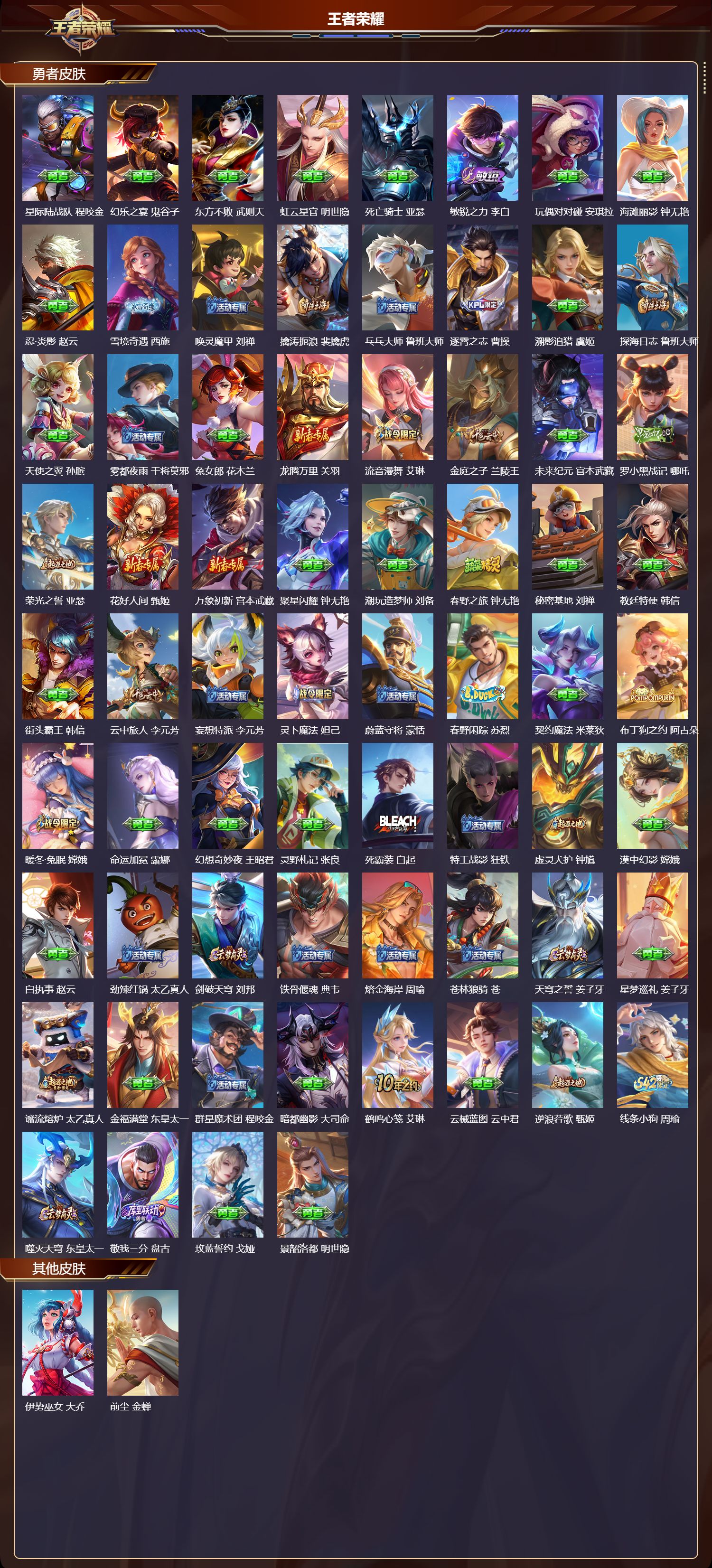 WZMK4302254王者荣耀账号详情图3