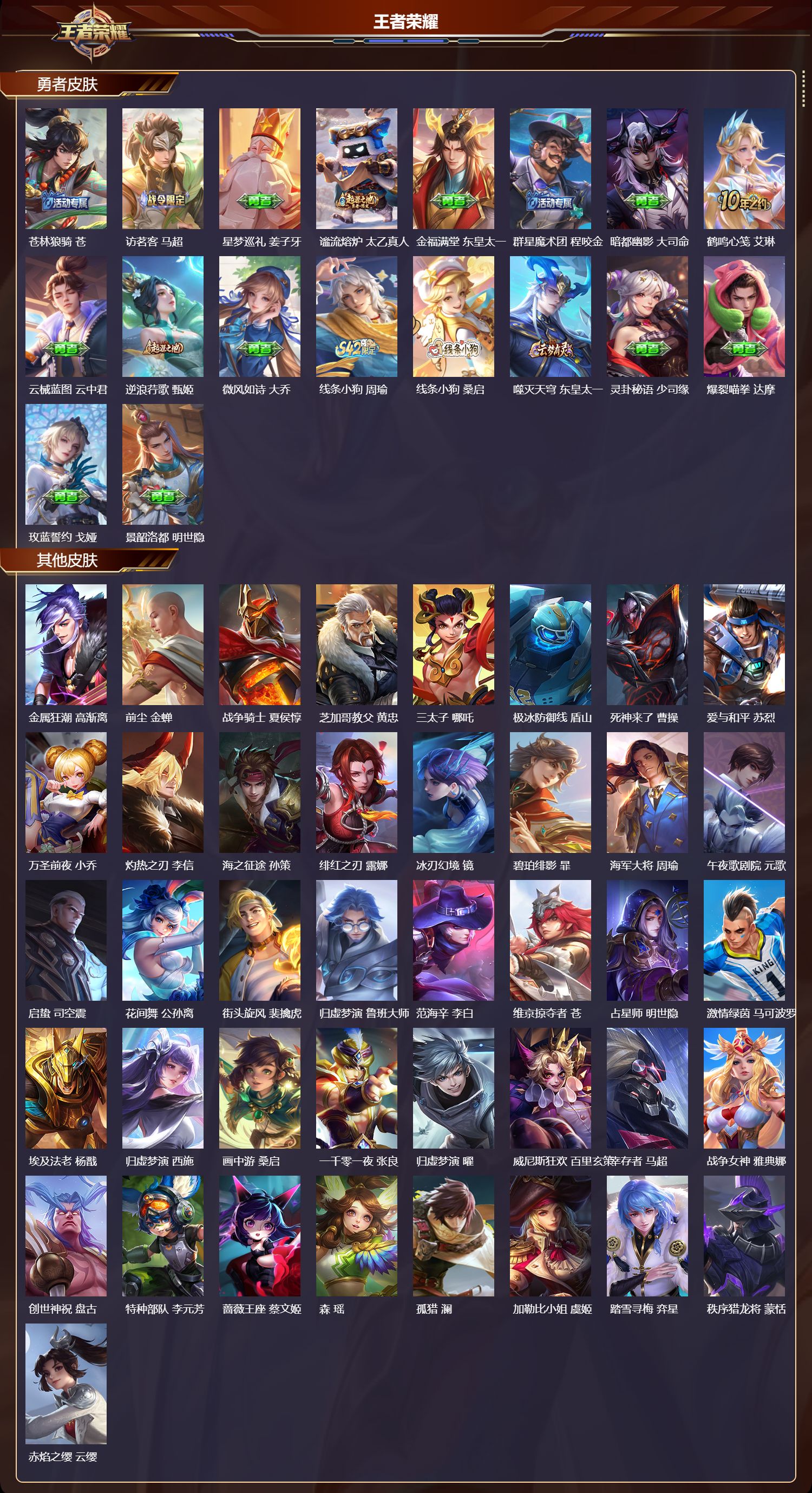 WZMK4302660王者荣耀账号详情图4