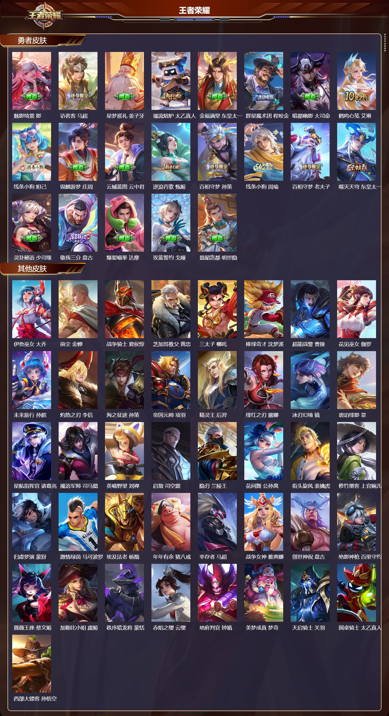 WZMK4302249王者荣耀账号详情图3