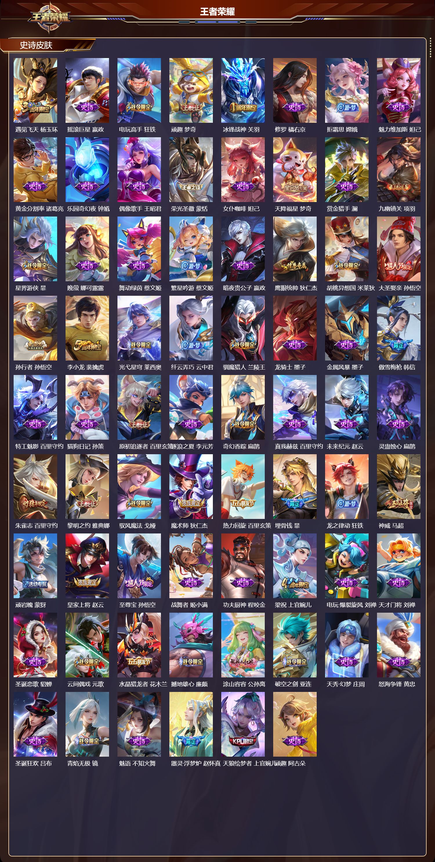 WZMK4302030王者荣耀账号详情图2