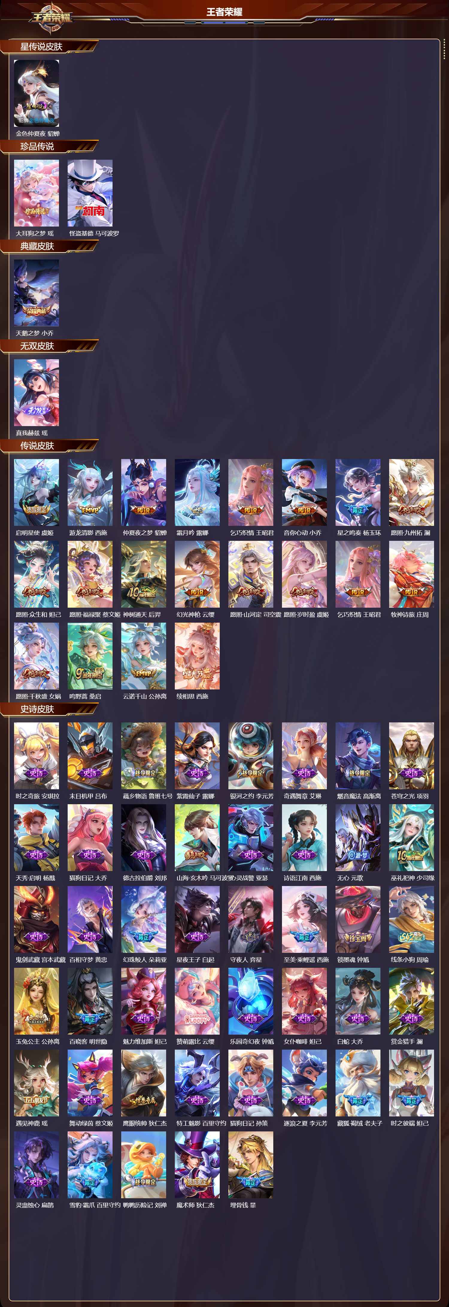 WZQM4304605王者荣耀账号详情图2