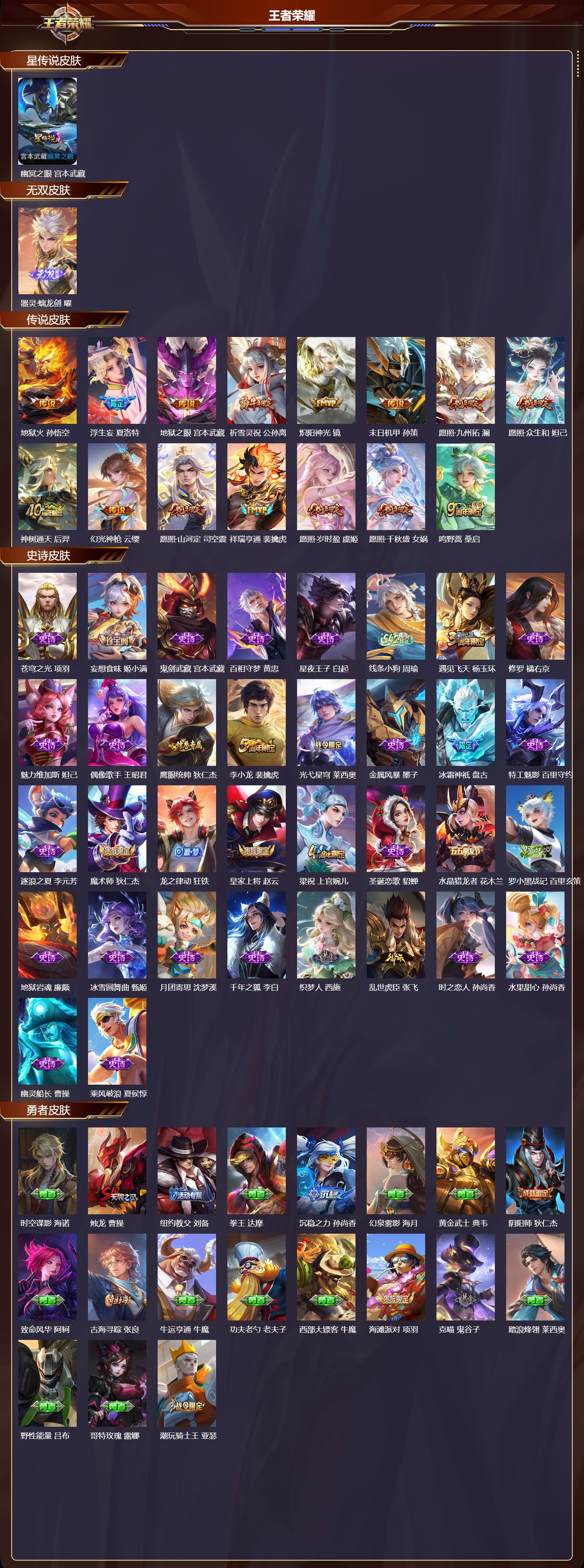 WZQM4304853王者荣耀账号详情图2 WZQM4304853王者荣耀账号详情图2