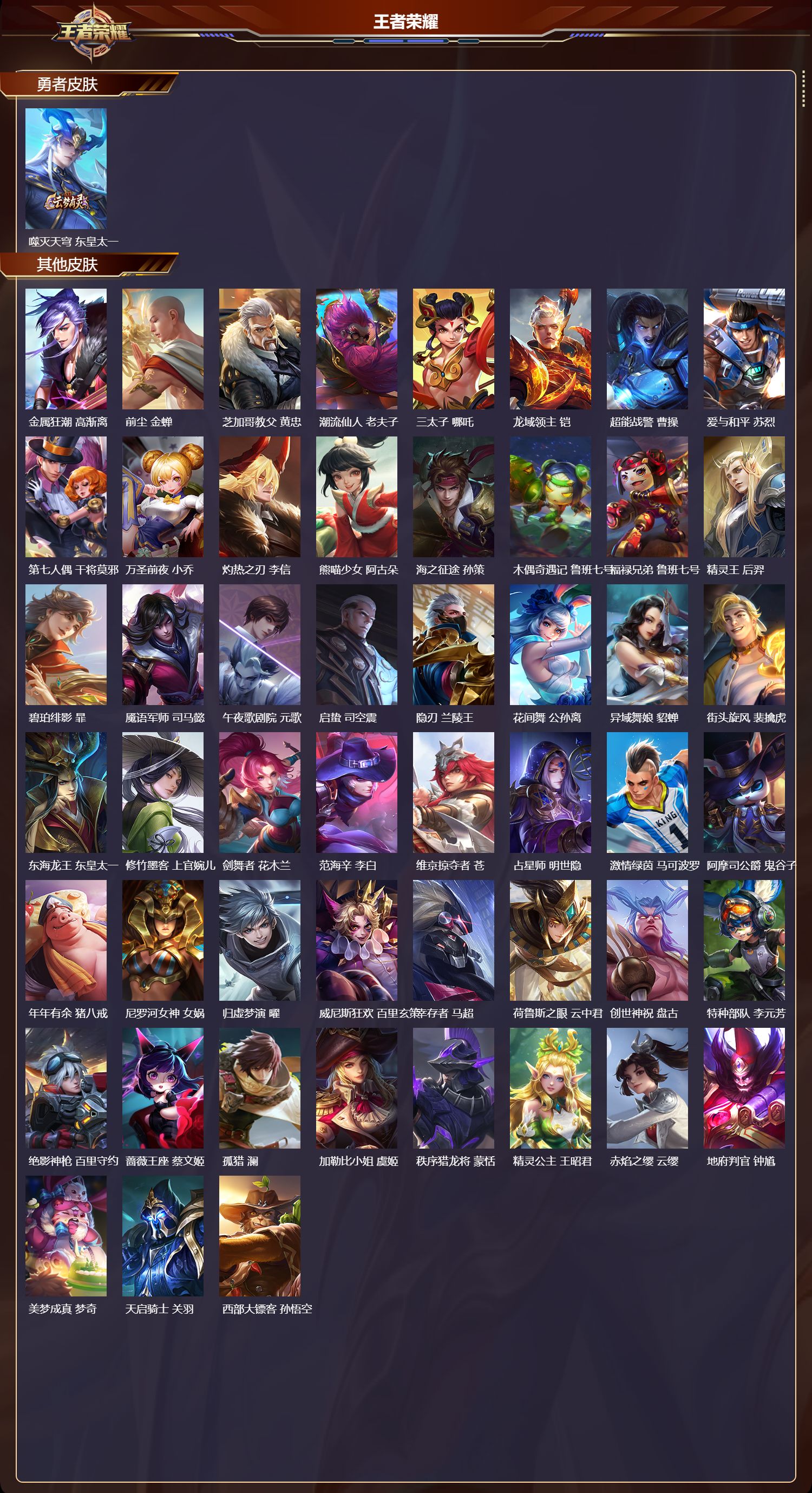 WZMK4302458王者荣耀账号详情图3