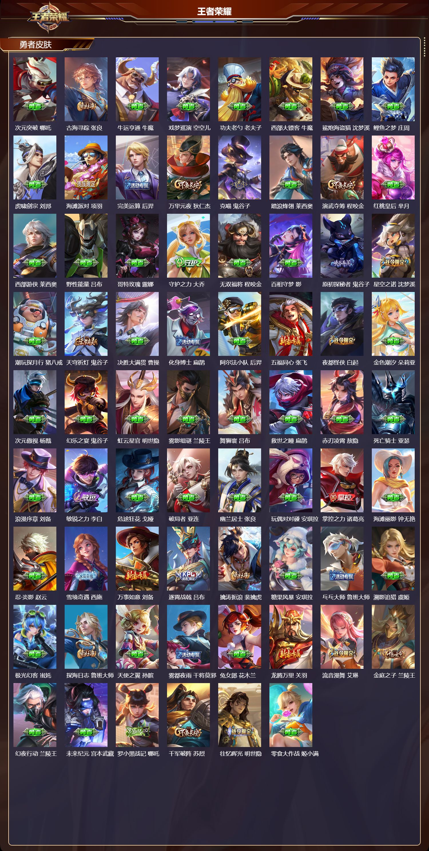 WZMK4302619王者荣耀账号详情图4