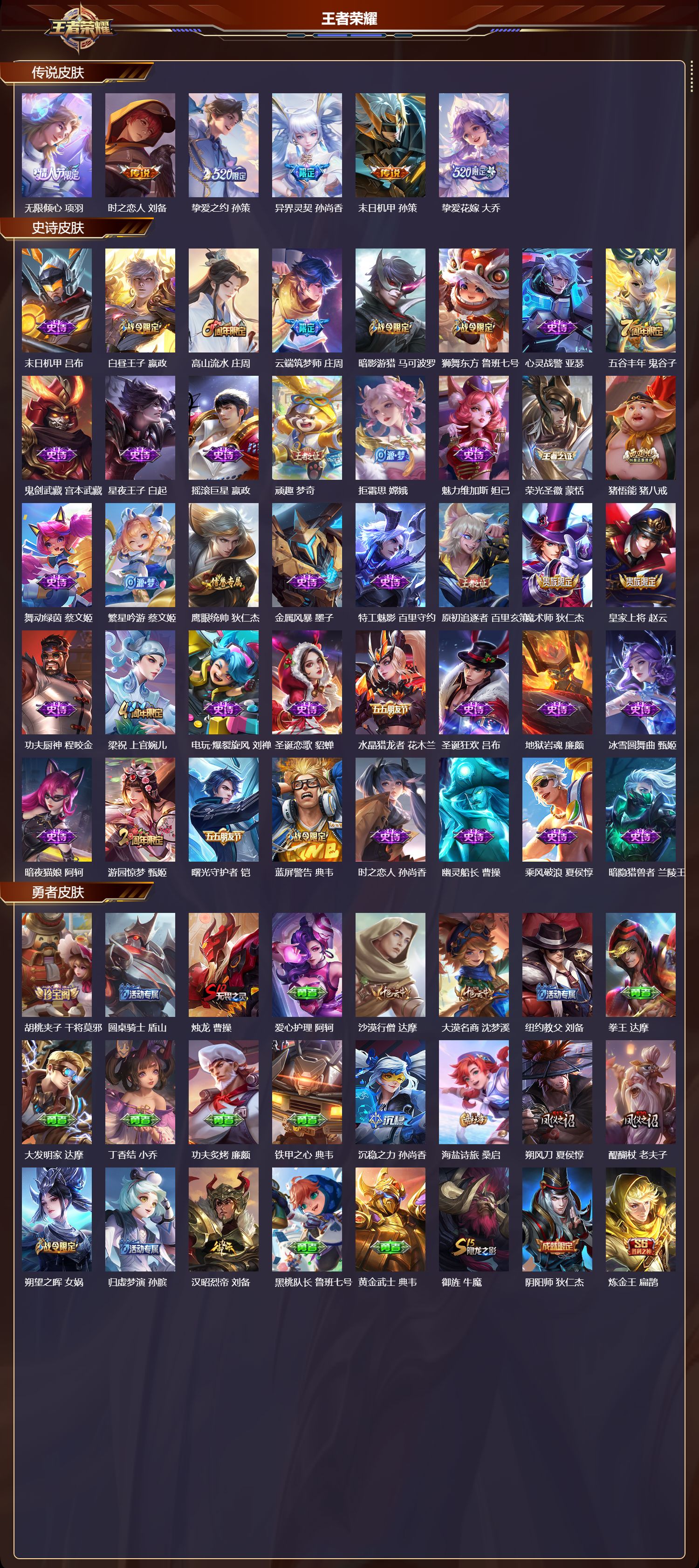 WZQM4304654王者荣耀账号详情图2