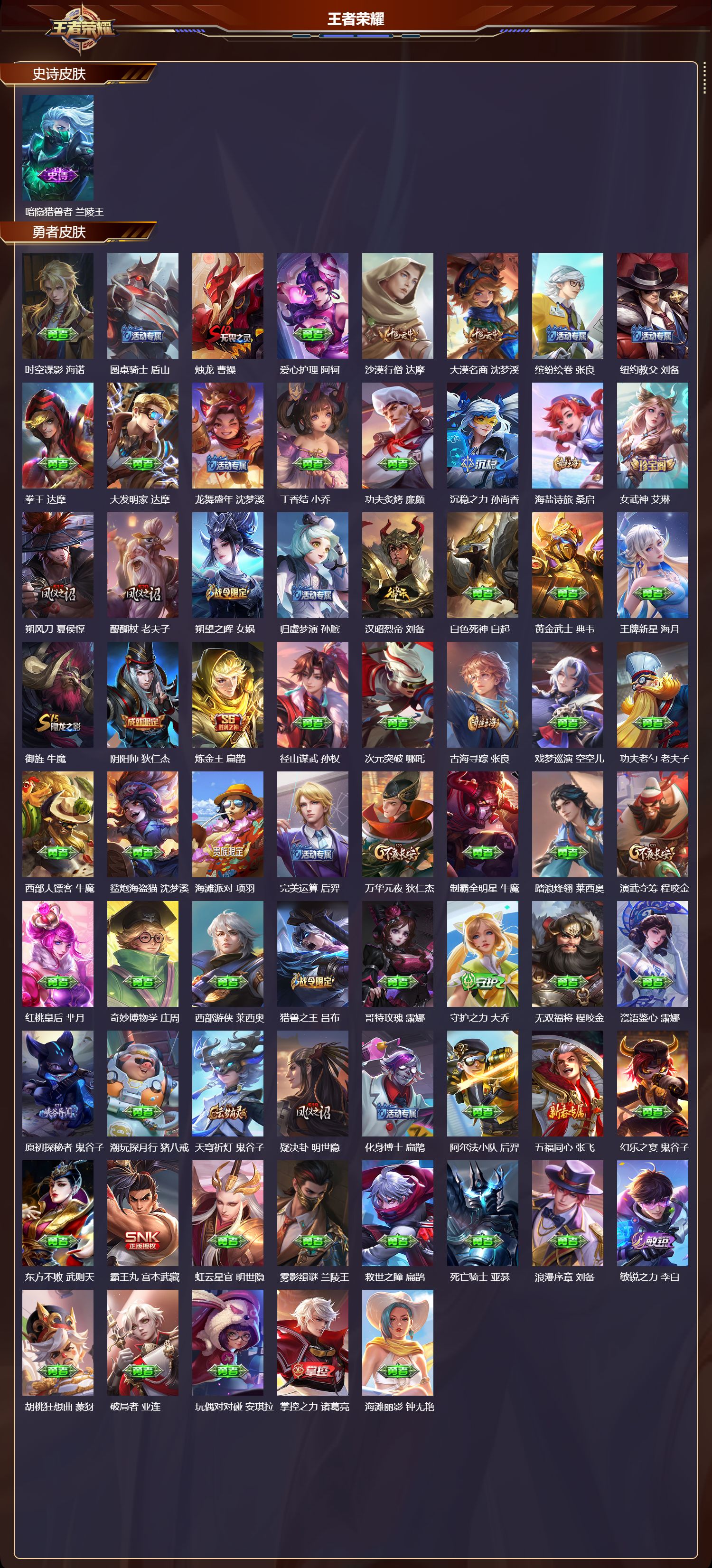 WZQM4304225王者荣耀账号详情图3