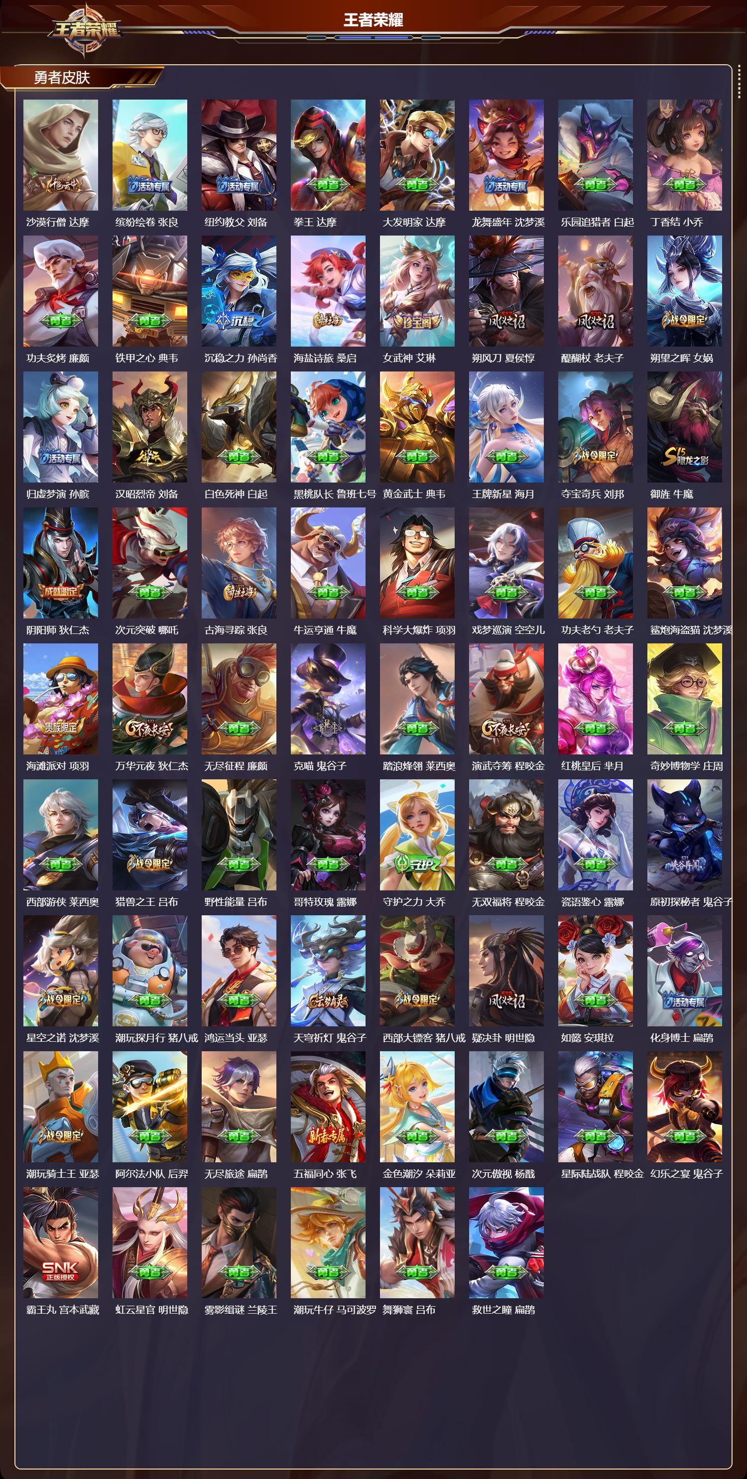 WZMK4301892王者荣耀账号详情图3