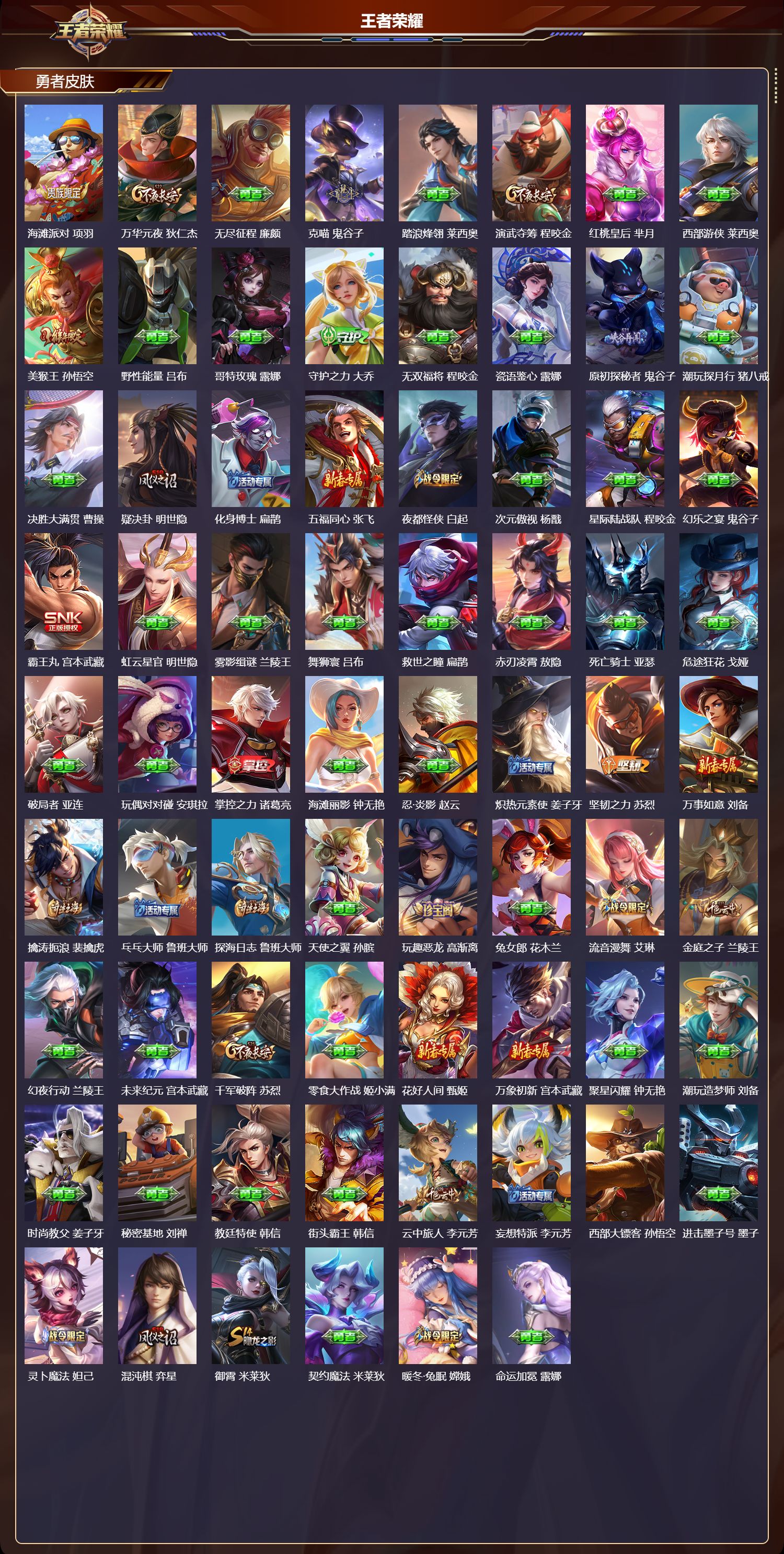 WZQM4304941王者荣耀账号详情图4