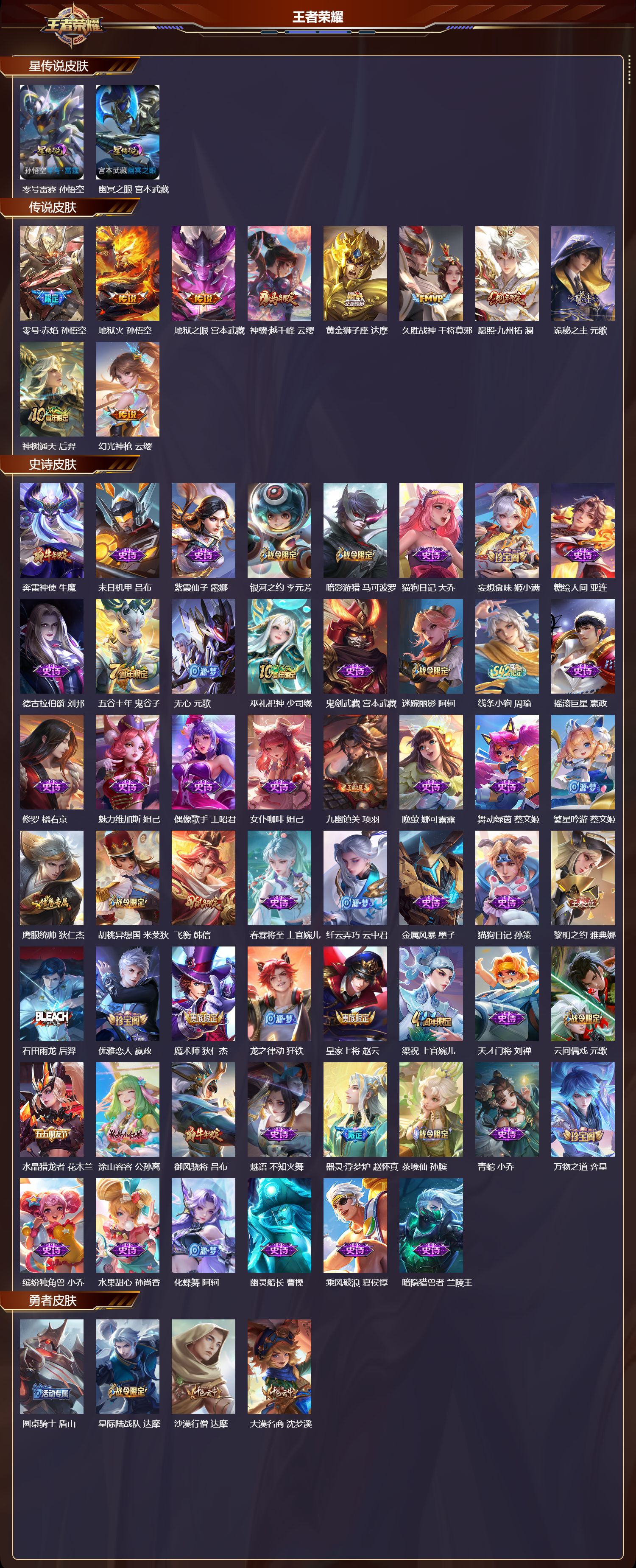 WZMK4303065王者荣耀账号详情图1