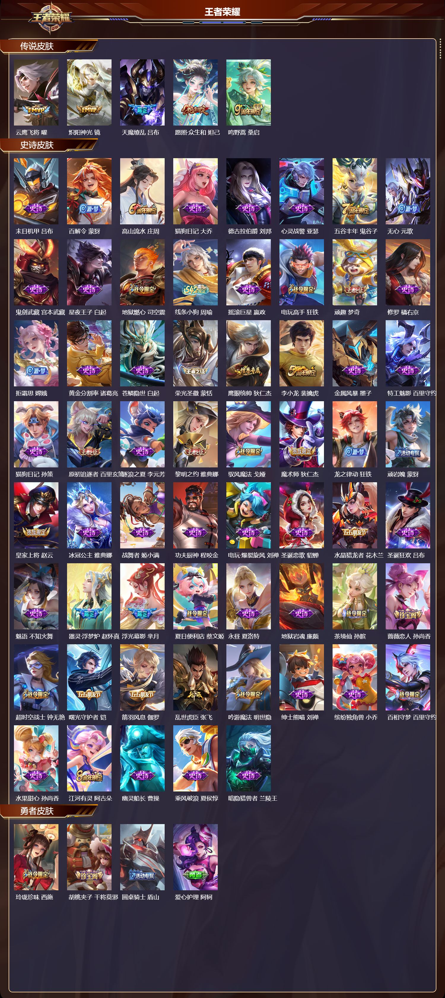 WZMK4302681王者荣耀账号详情图1