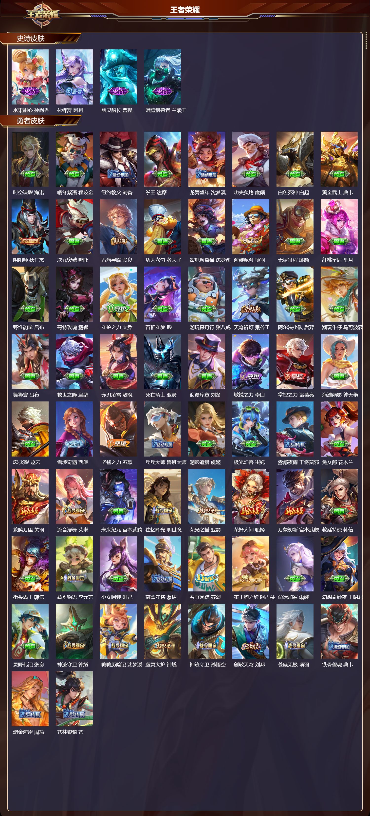 WZMK4302354王者荣耀账号详情图2