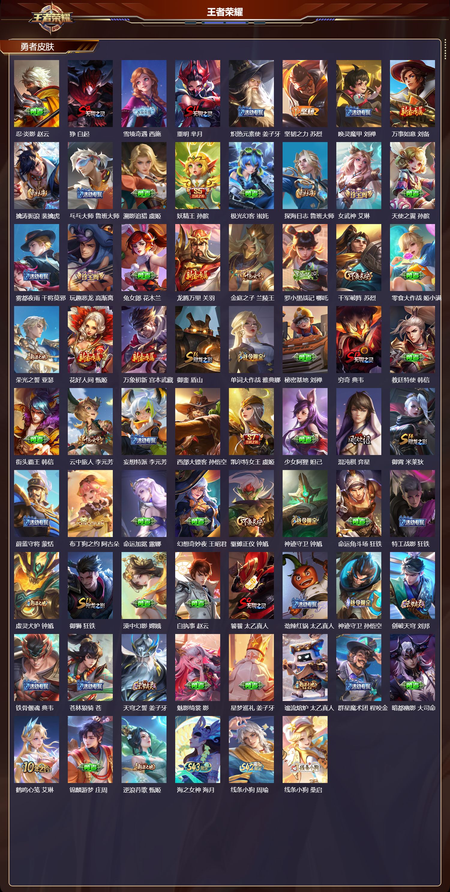 WZMK4303052王者荣耀账号详情图4