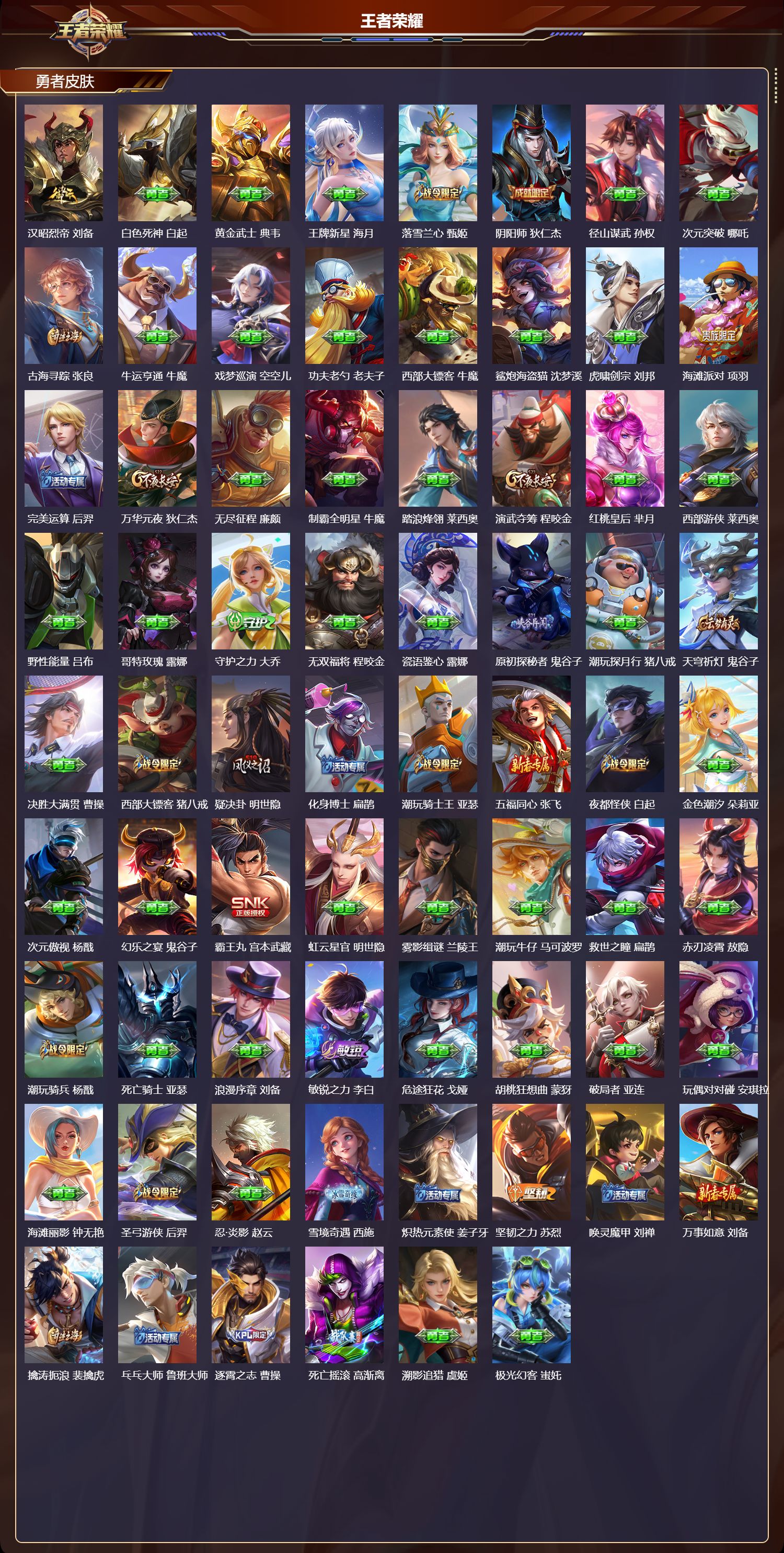 WZQM4304711王者荣耀账号详情图5