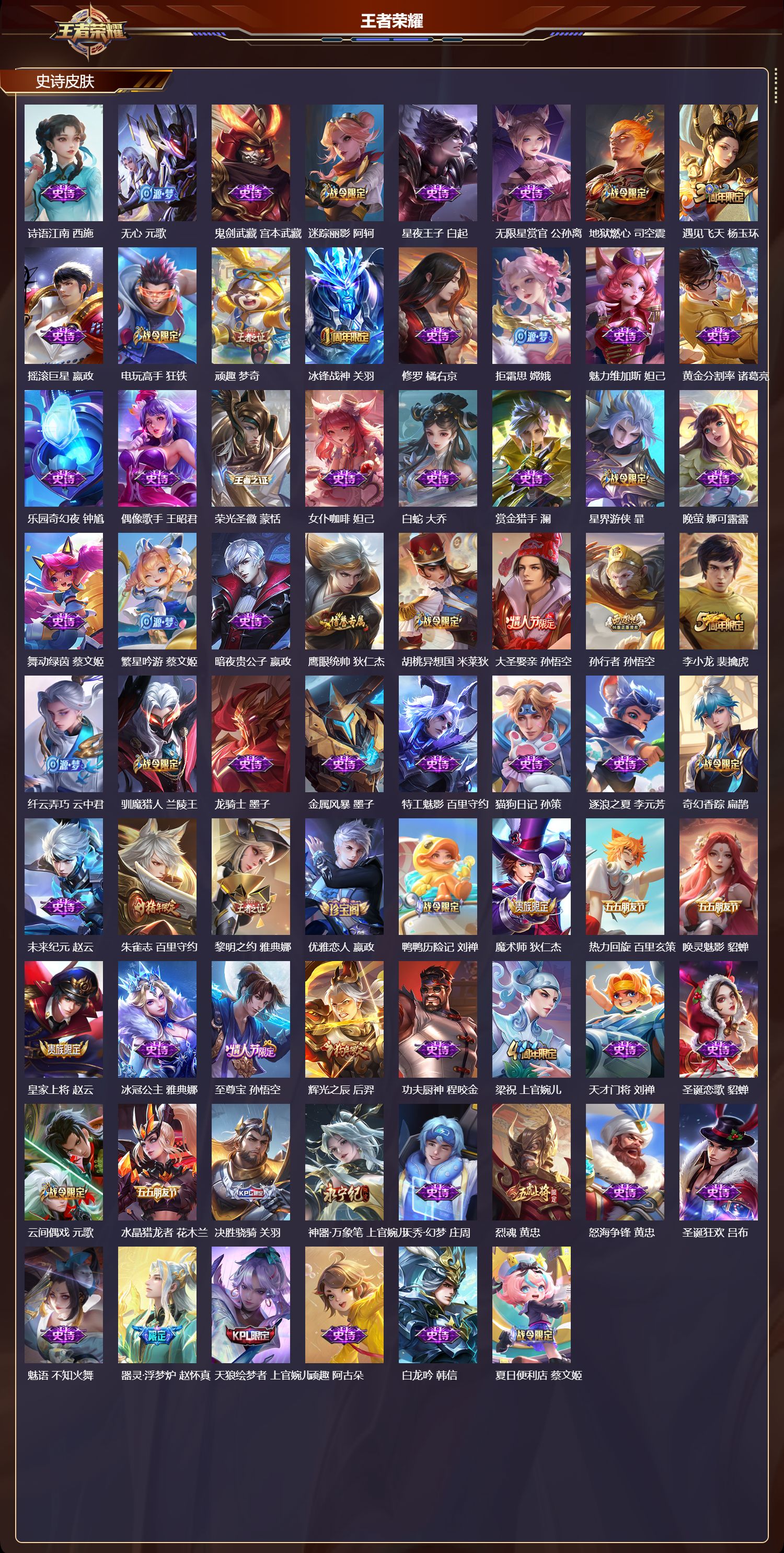 WZMK4302084王者荣耀账号详情图2