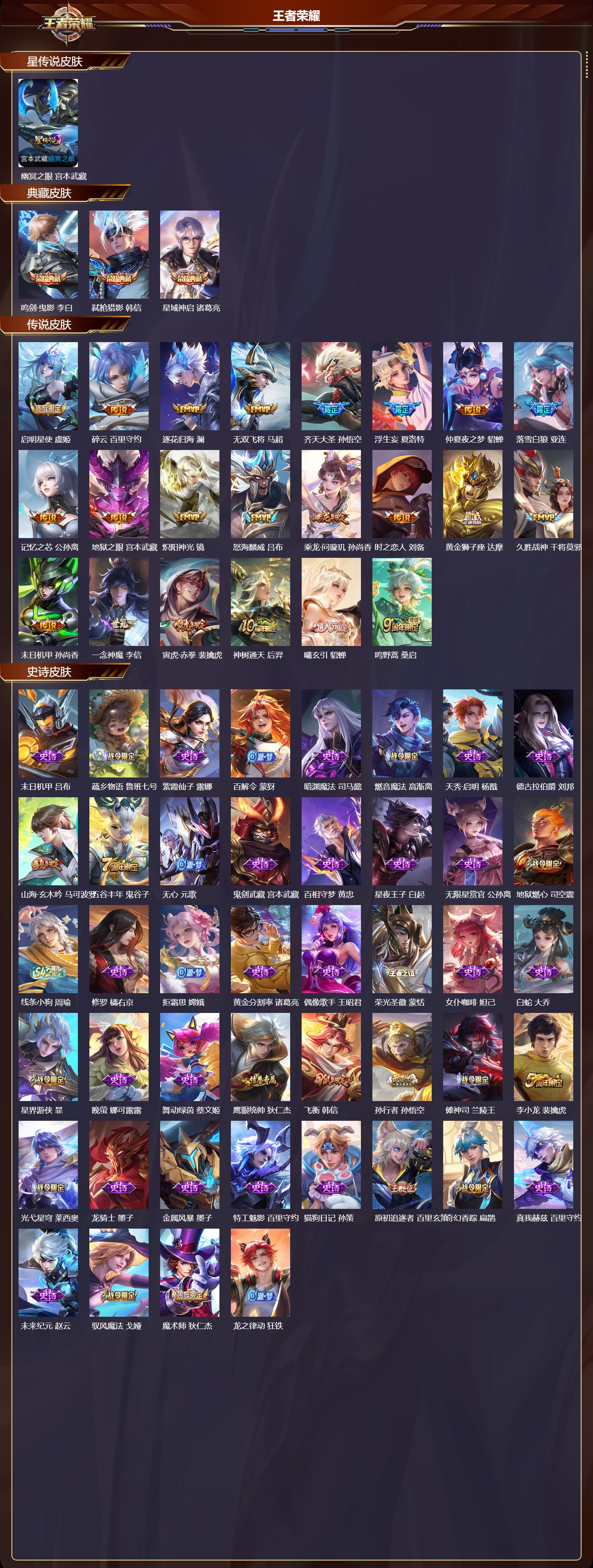 WZMK4302183王者荣耀账号详情图1