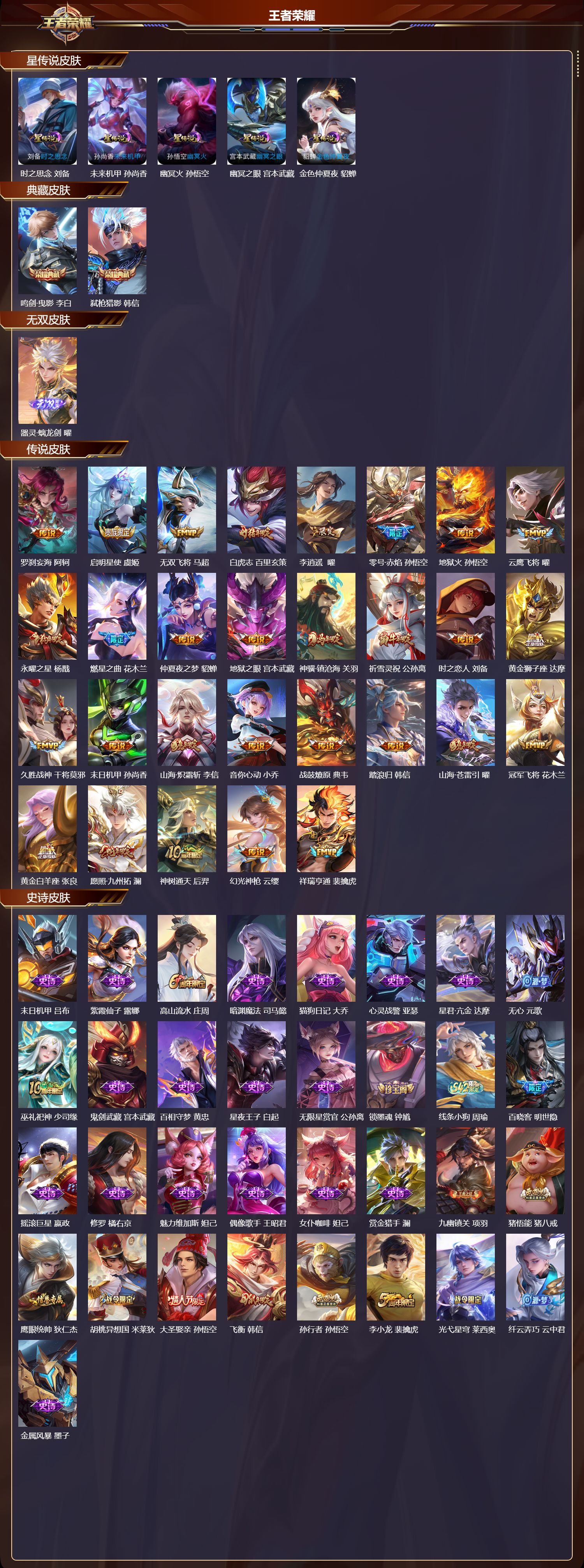 WZMK4302558王者荣耀账号详情图1 WZMK4302558王者荣耀账号详情图1