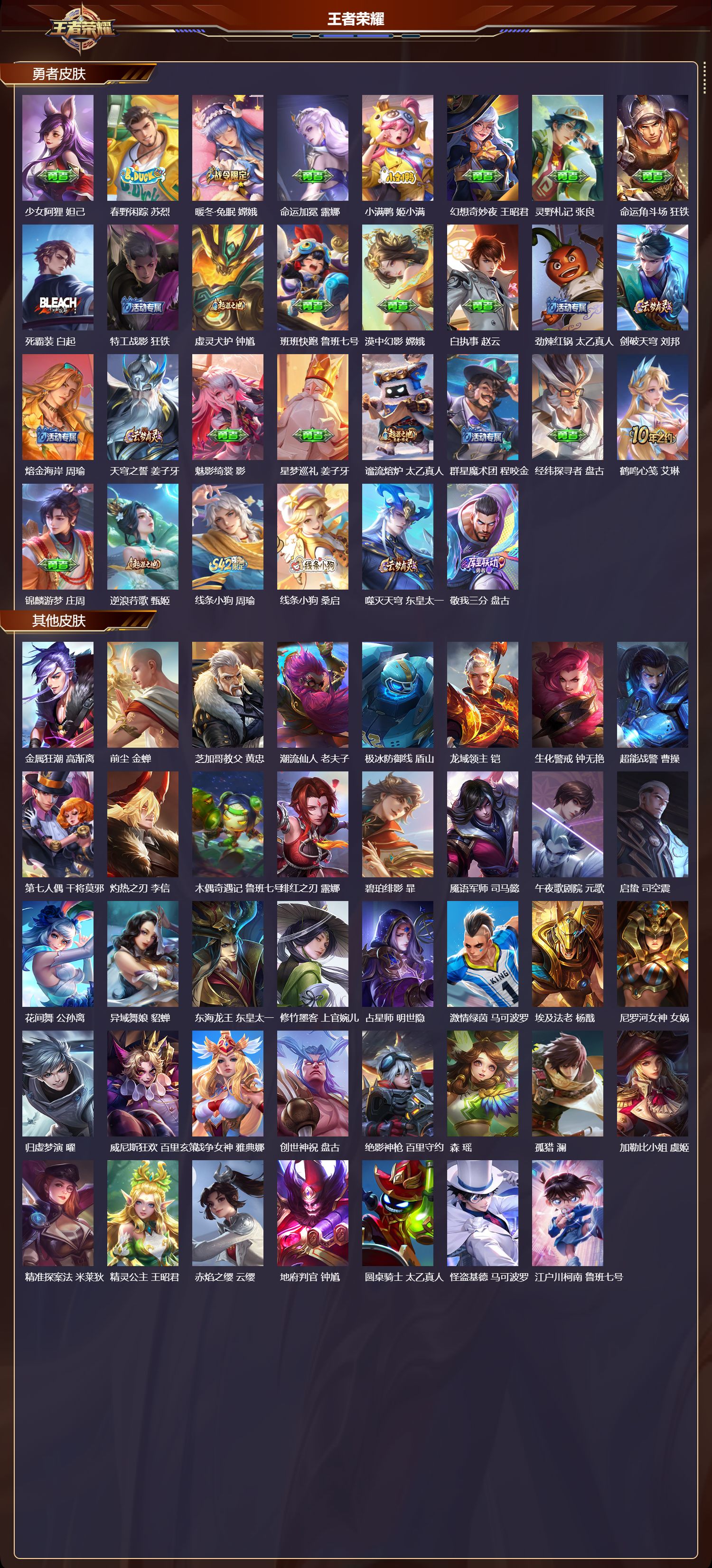 WZMK4302466王者荣耀账号详情图3