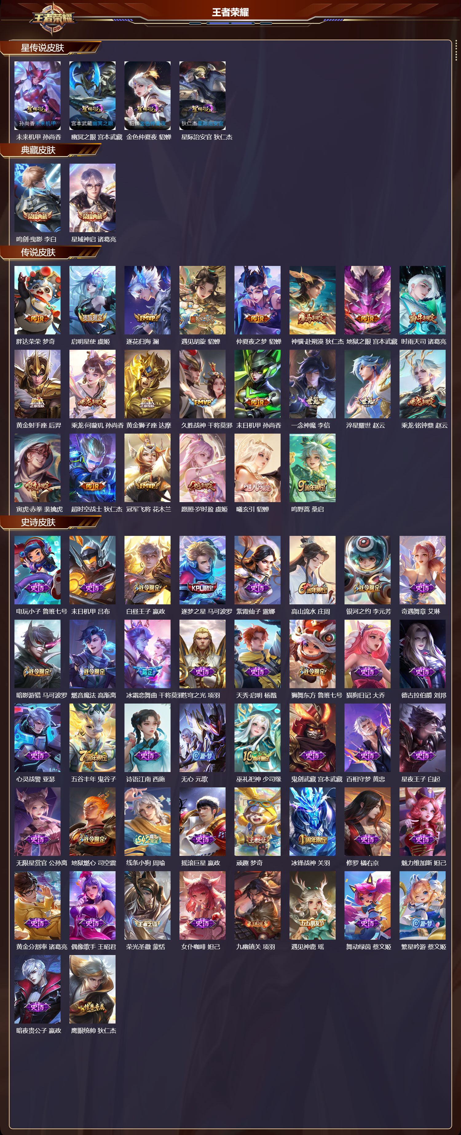 WZQM4303860王者荣耀账号详情图2