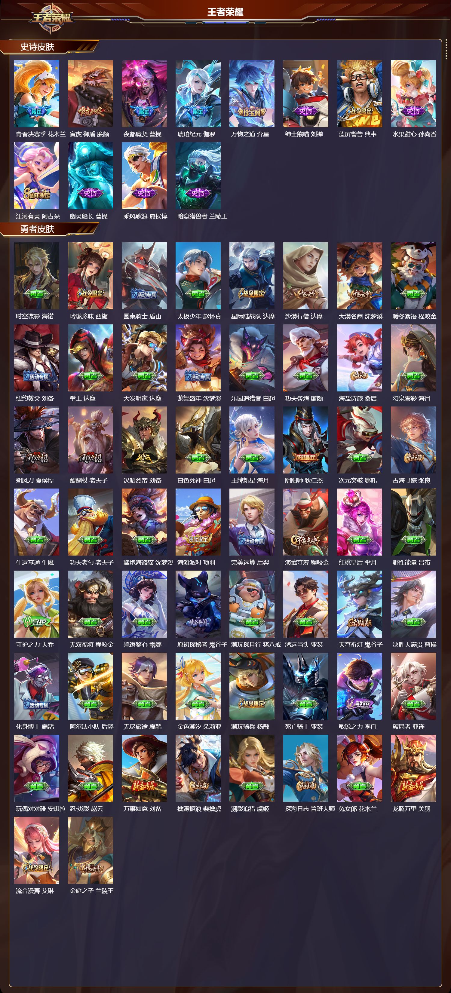 WZMK4302658王者荣耀账号详情图2 WZMK4302658王者荣耀账号详情图2