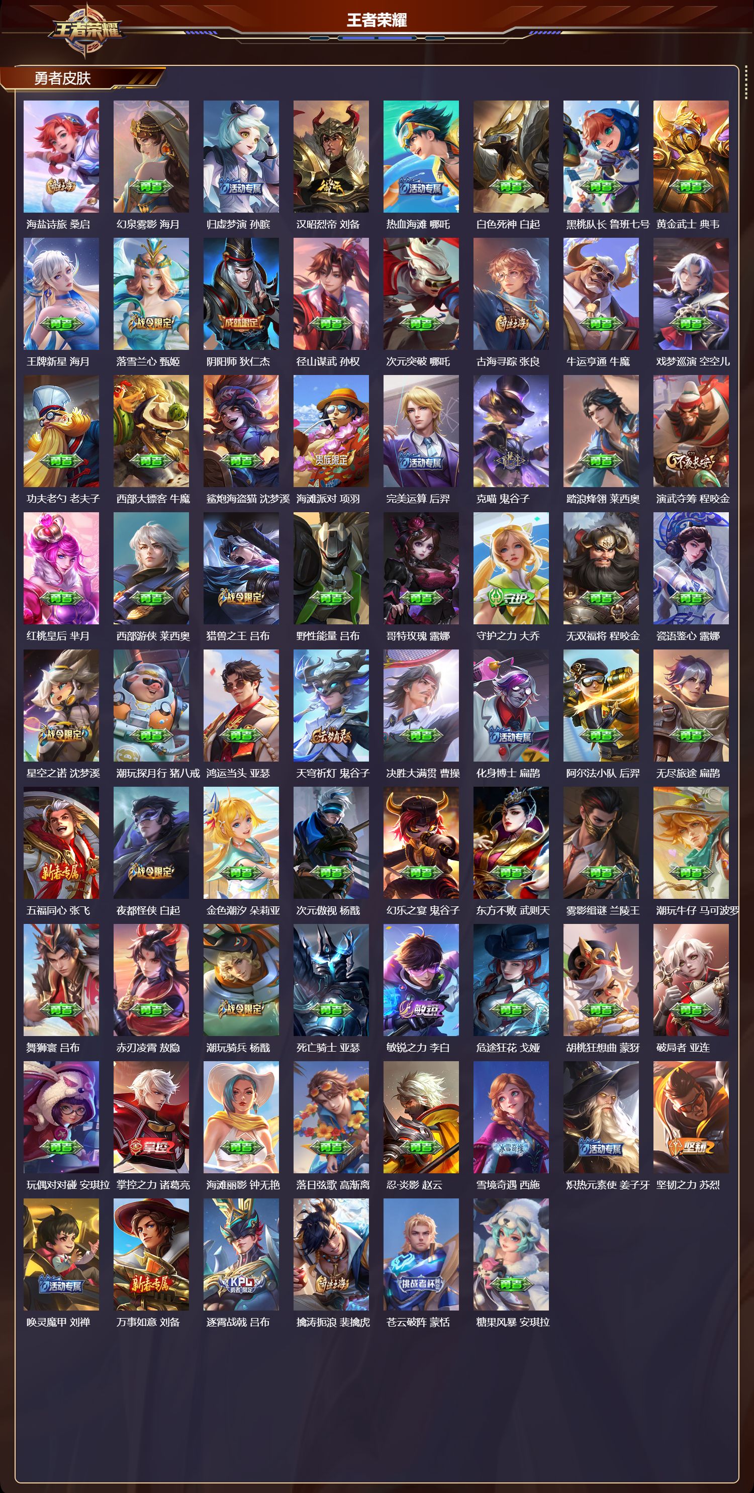 WZQM4303654王者荣耀账号详情图5