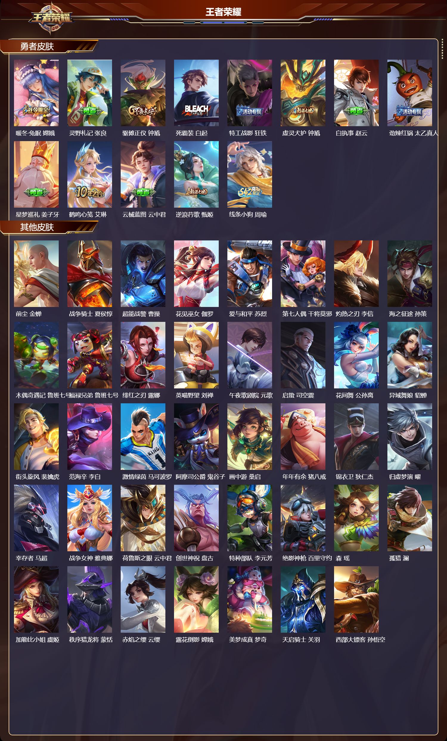 WZMK4302359王者荣耀账号详情图3