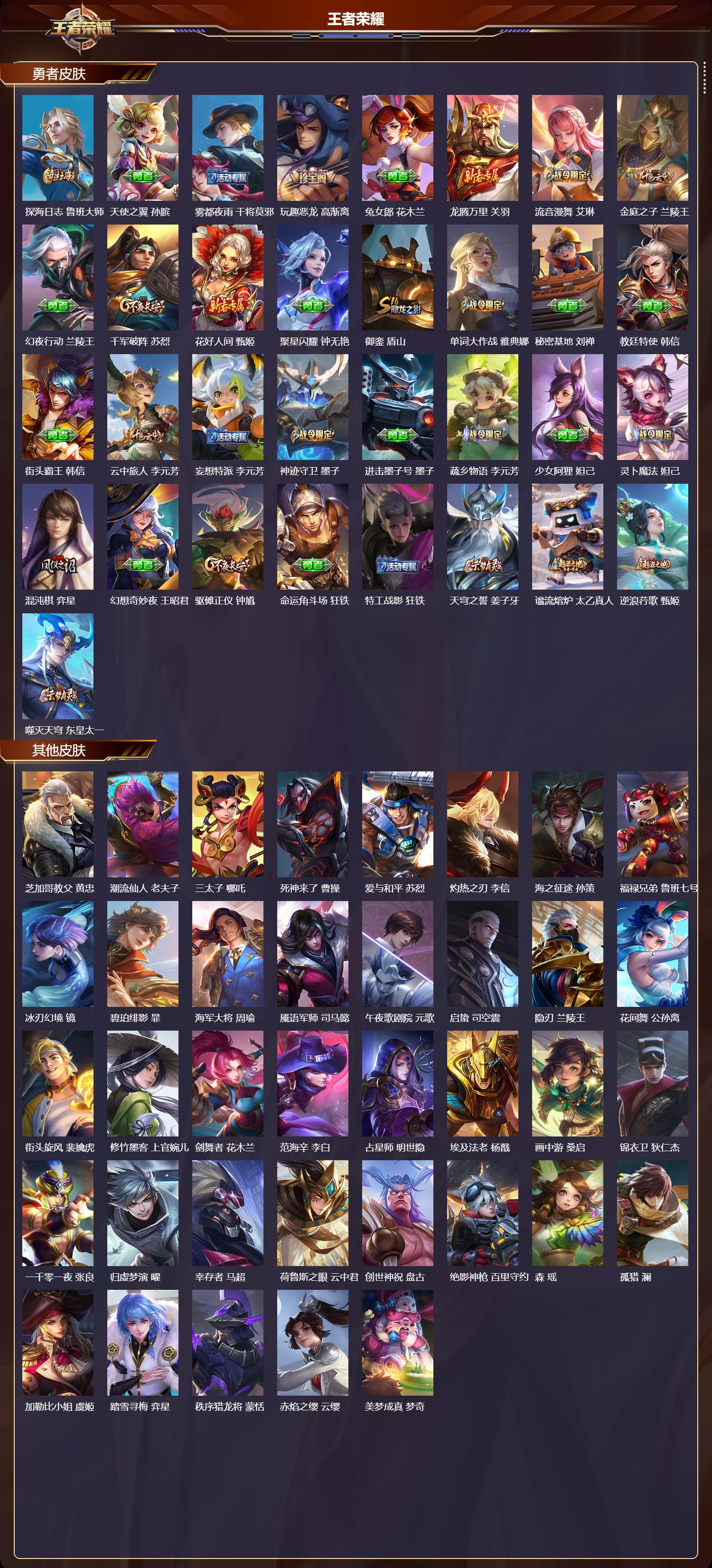 WZMK4302200王者荣耀账号详情图3