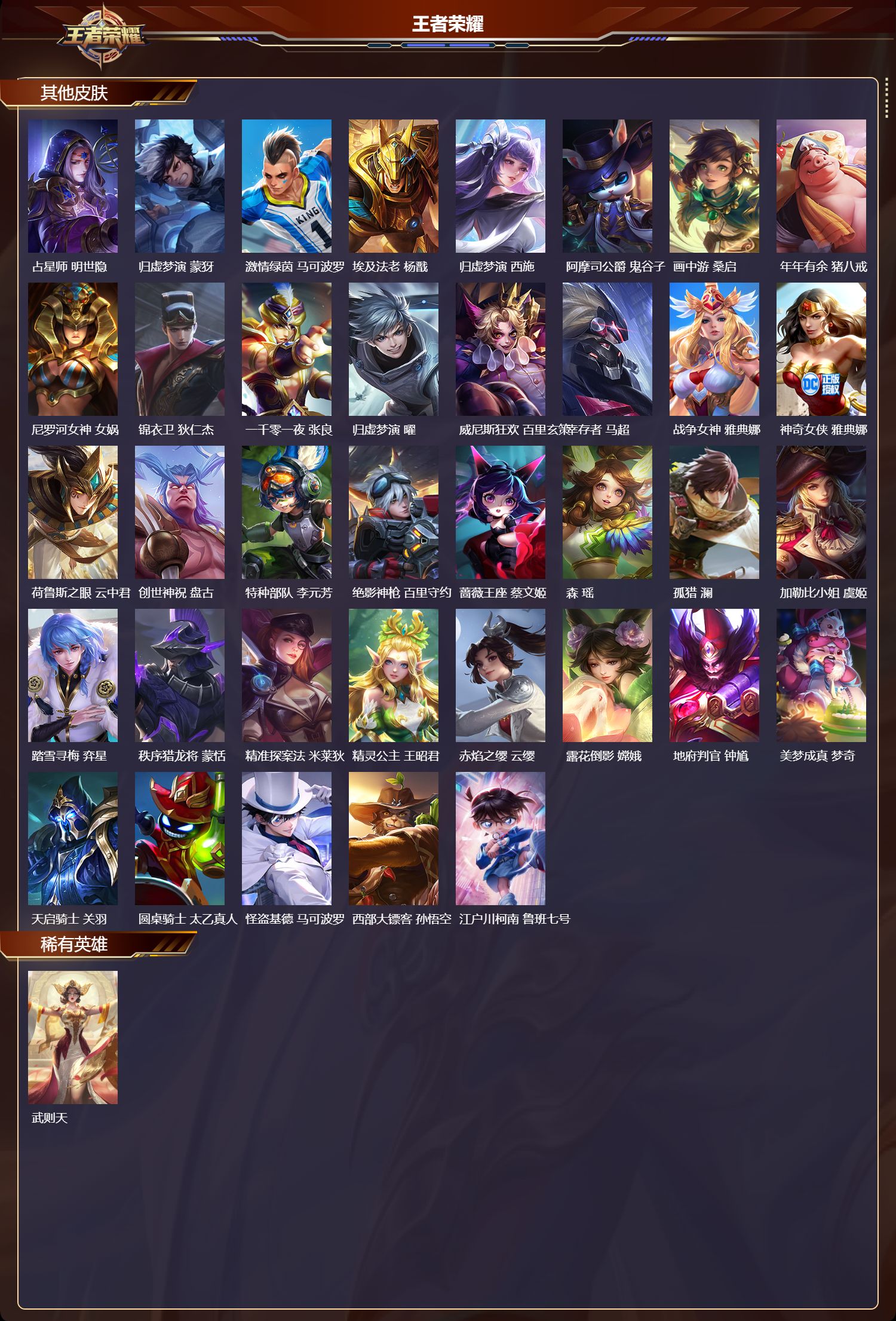 WZMK4302475王者荣耀账号详情图7