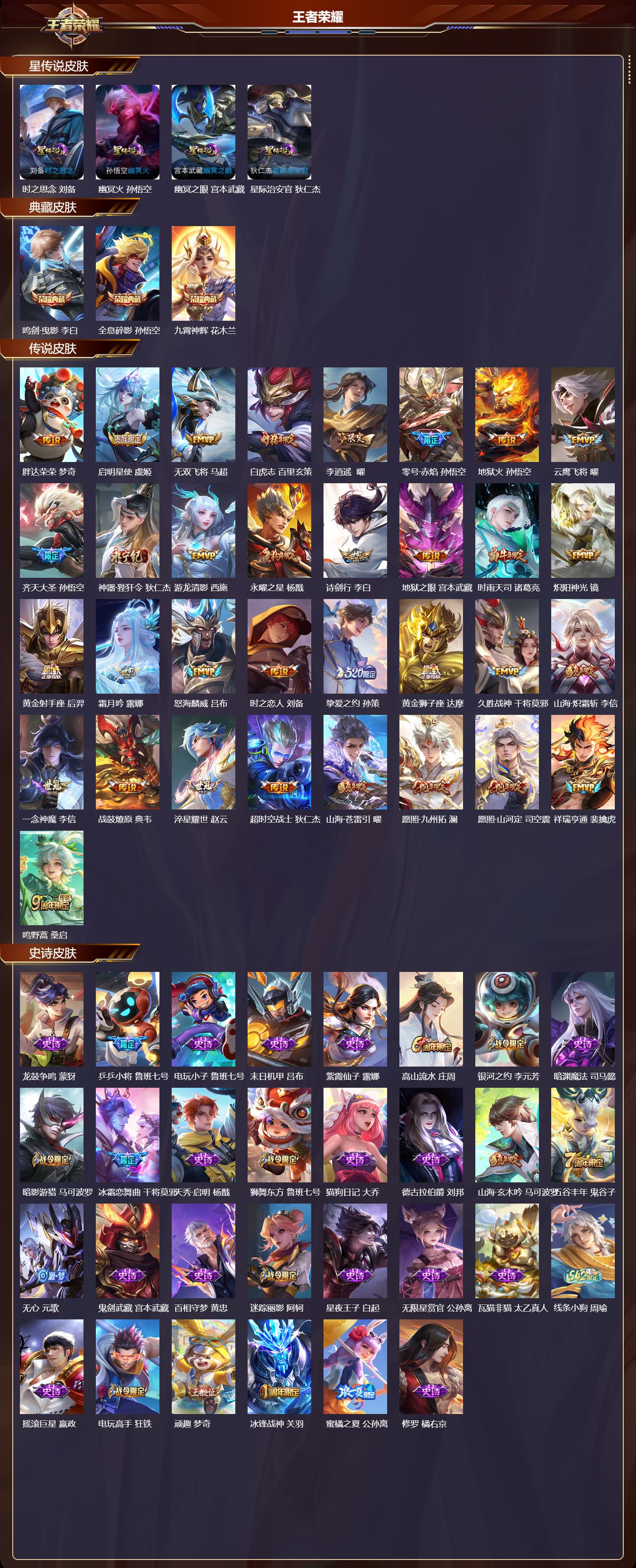 WZQM4304048王者荣耀账号详情图2