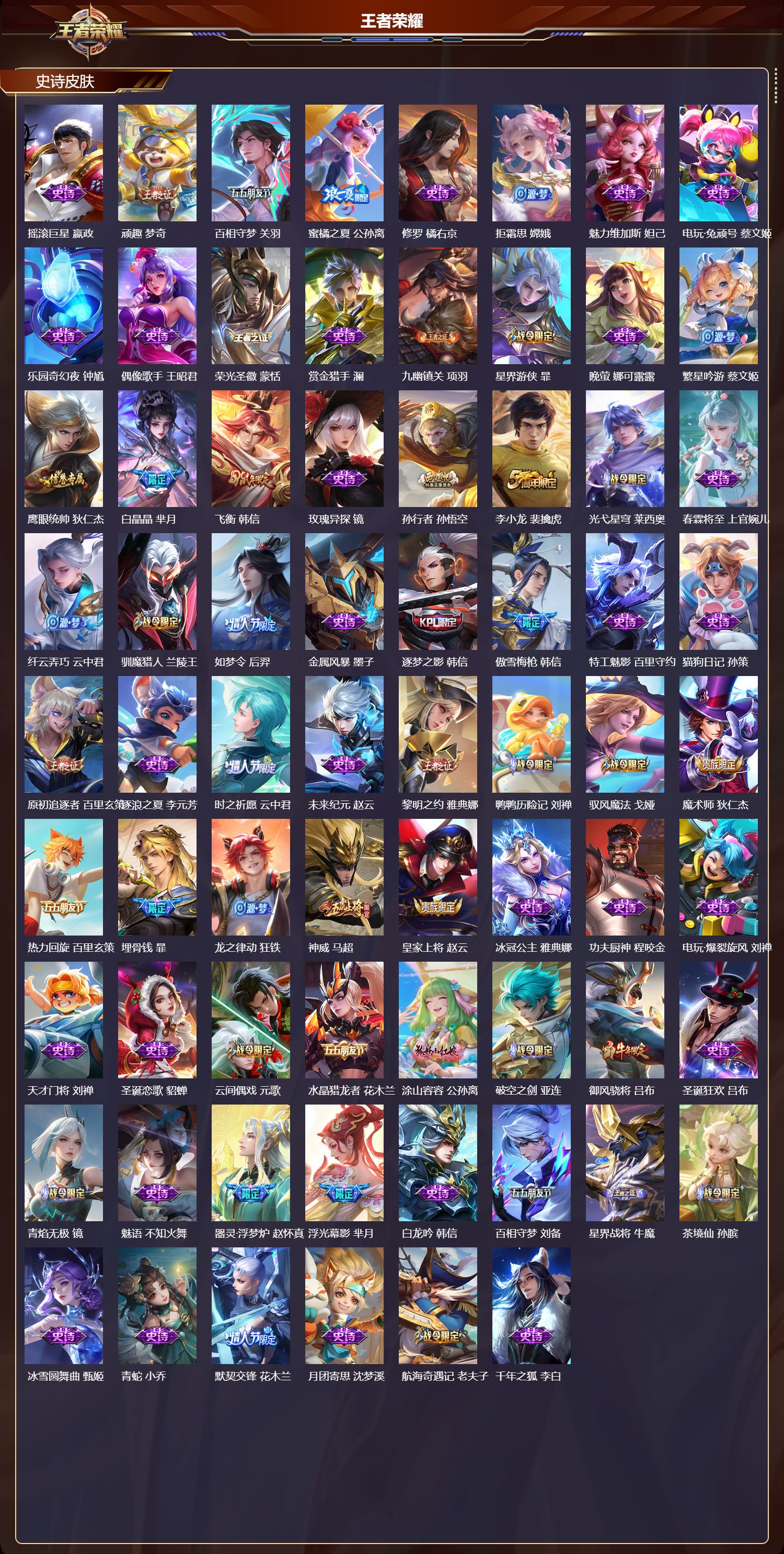 WZMK4301946王者荣耀账号详情图2