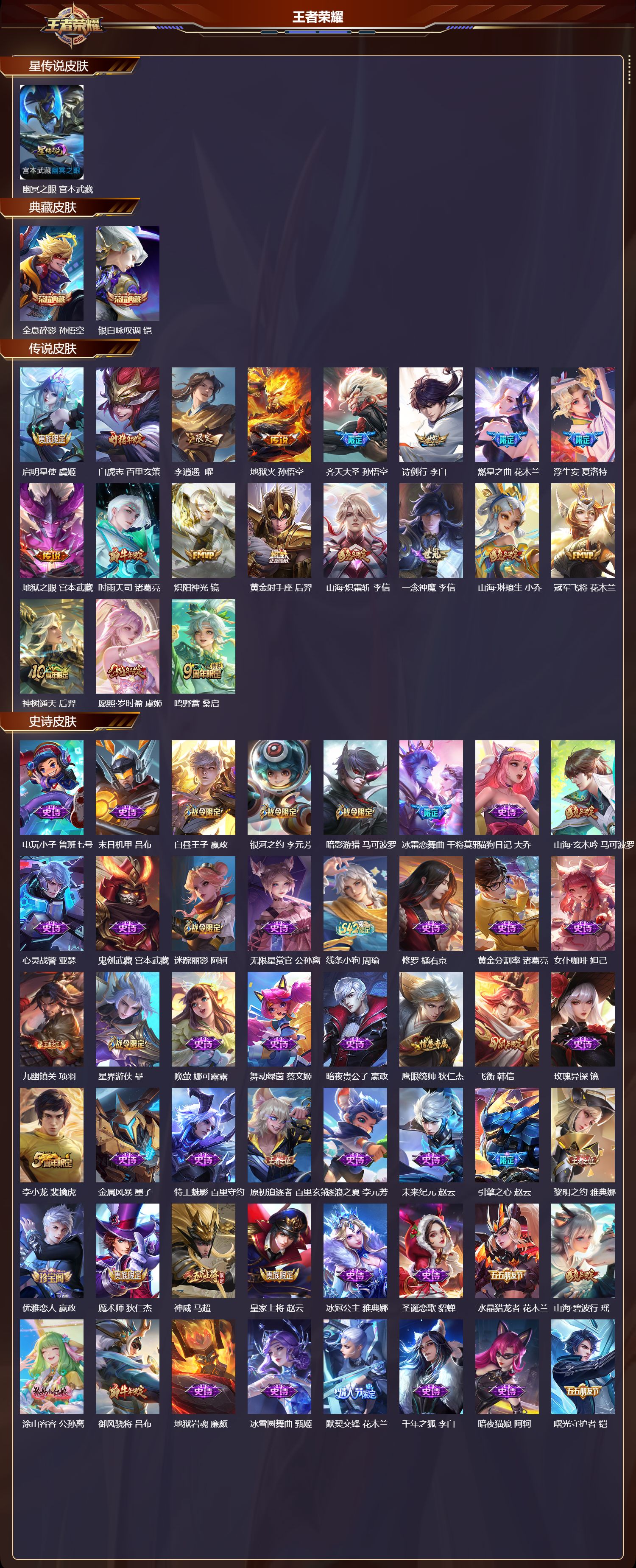 WZMK4302714王者荣耀账号详情图1