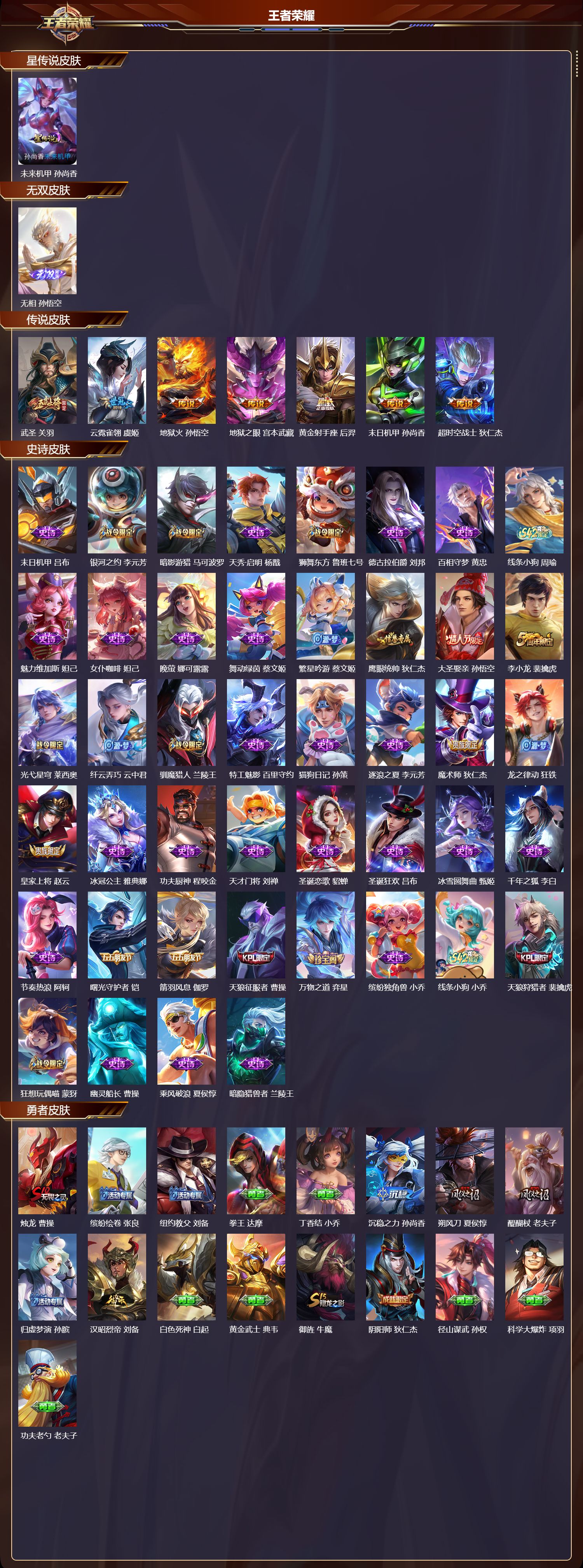 WZQM4302597王者荣耀账号详情图2