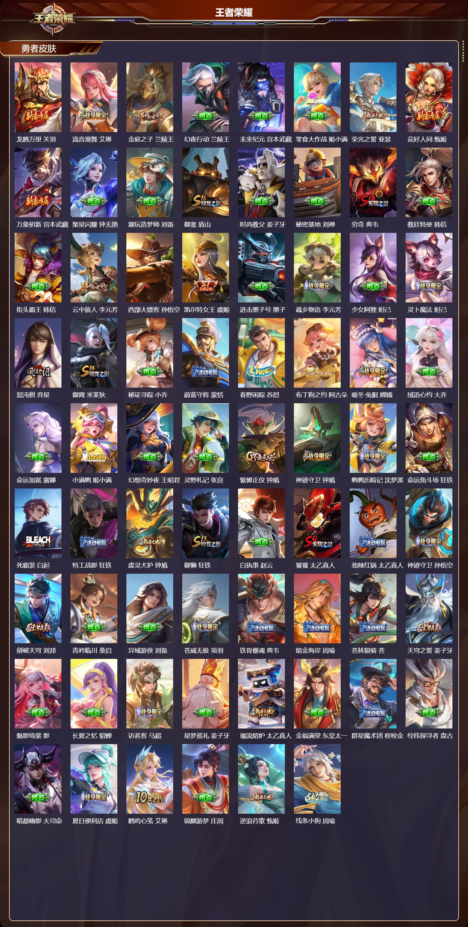 WZQM4304005王者荣耀账号详情图5