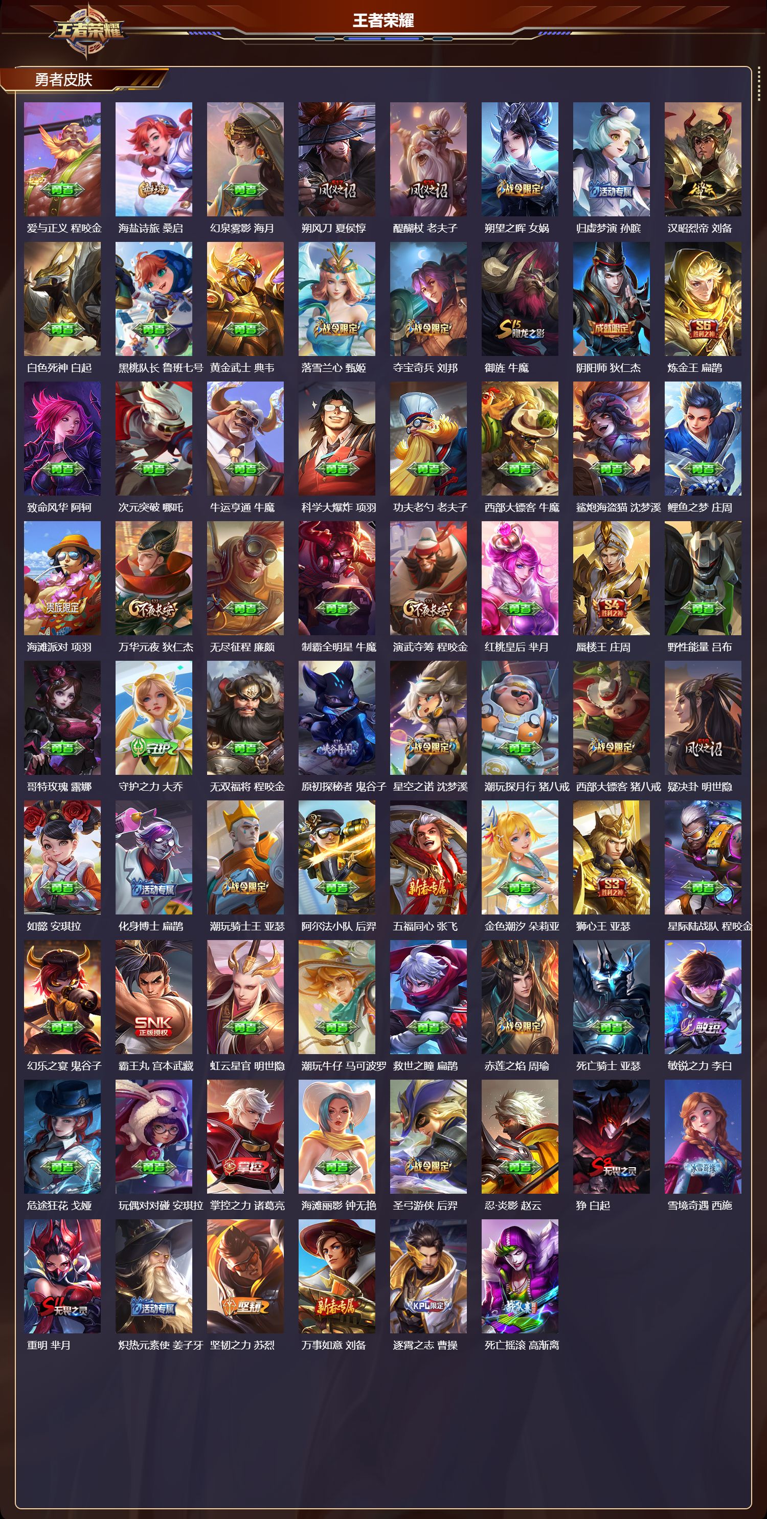 WZQM4302802王者荣耀账号详情图4 WZQM4302802王者荣耀账号详情图4