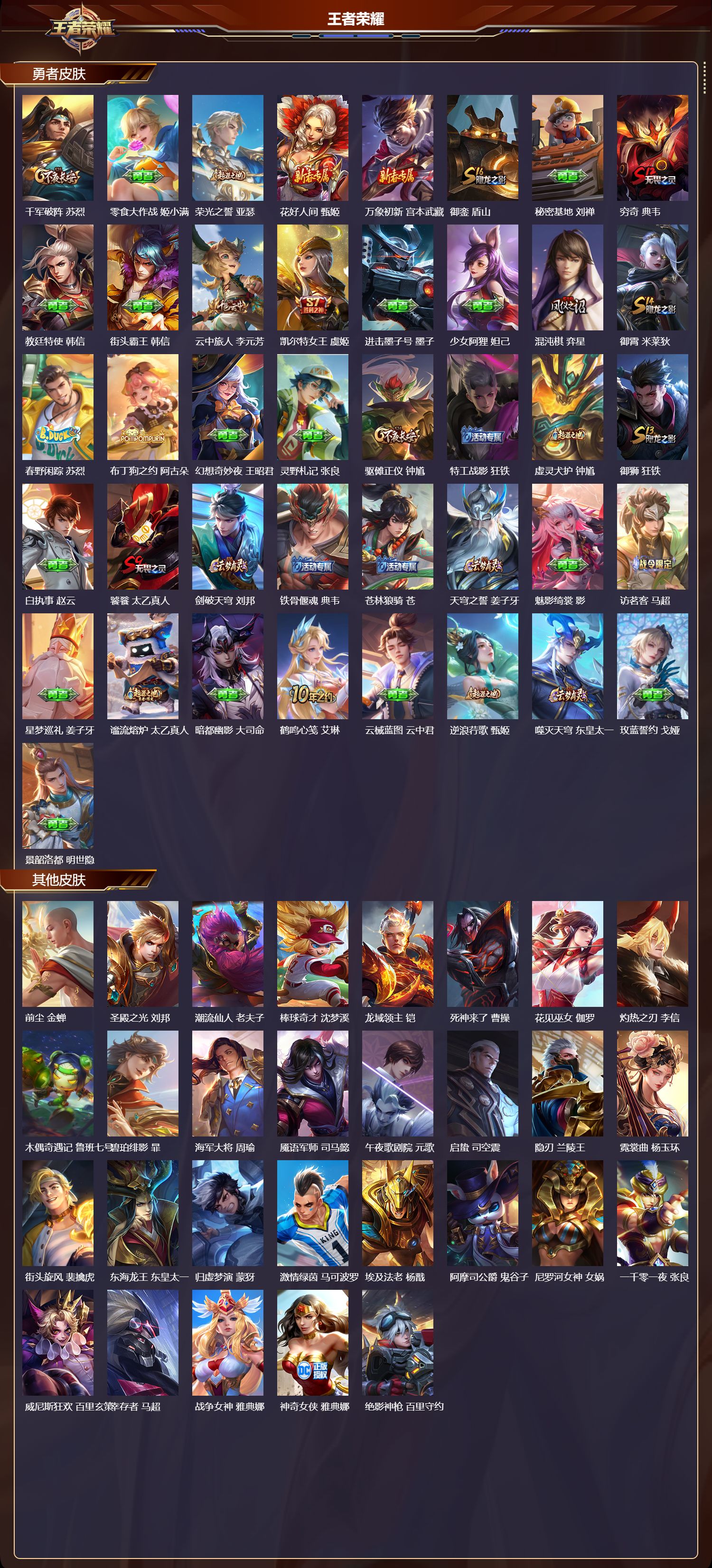 WZMK4303068王者荣耀账号详情图3